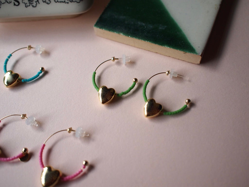 NOSTALGIA ONLY Simple heart Hoop PE*