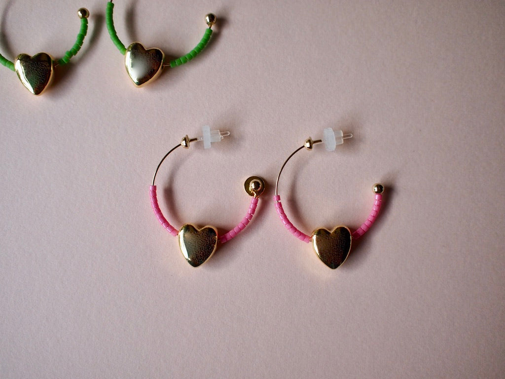 NOSTALGIA ONLY Simple heart Hoop PE*