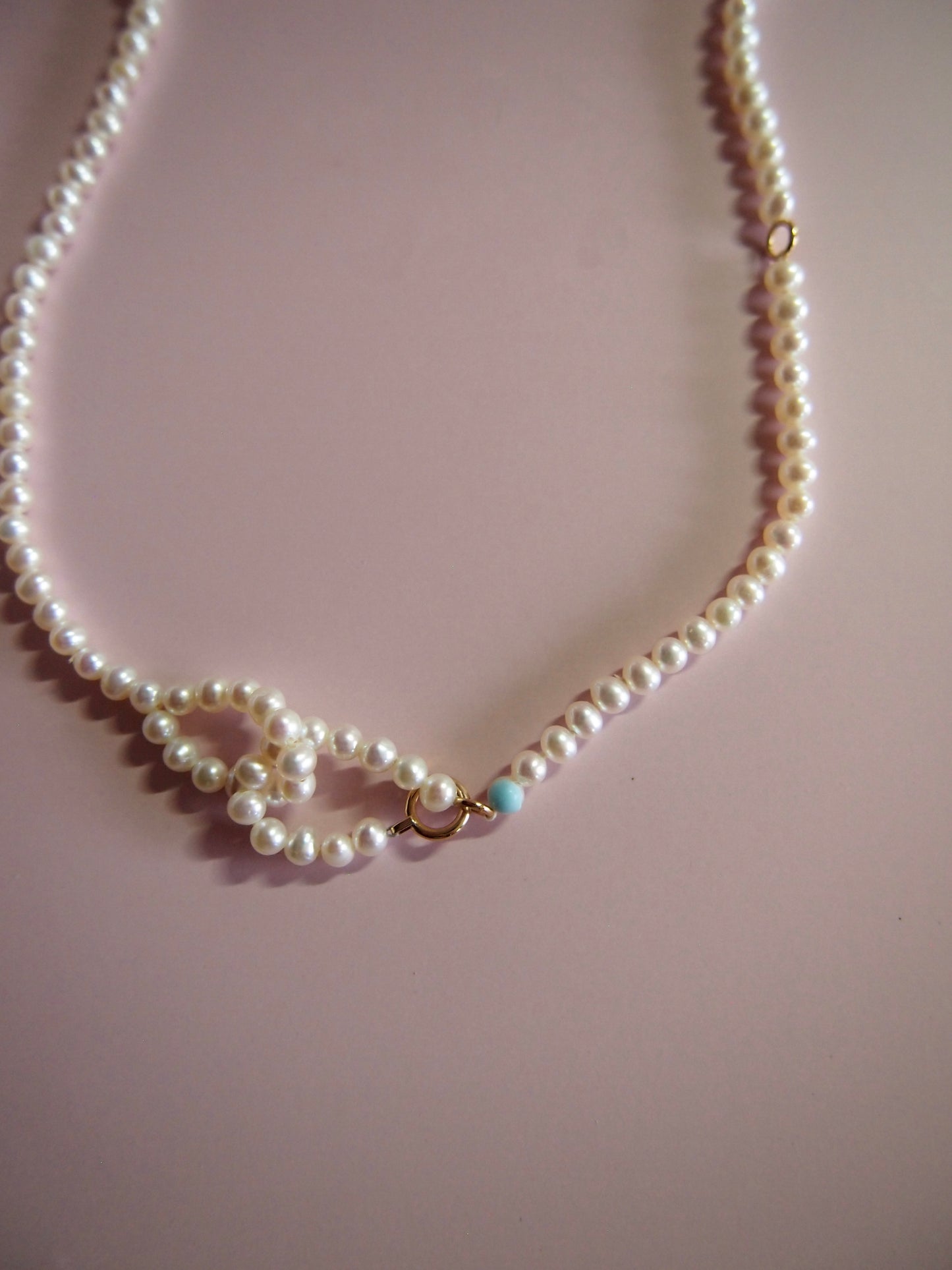 Something BLUE_Infinitive 2WAY Pearl Necklace_S_WHT / Happy Blue K10