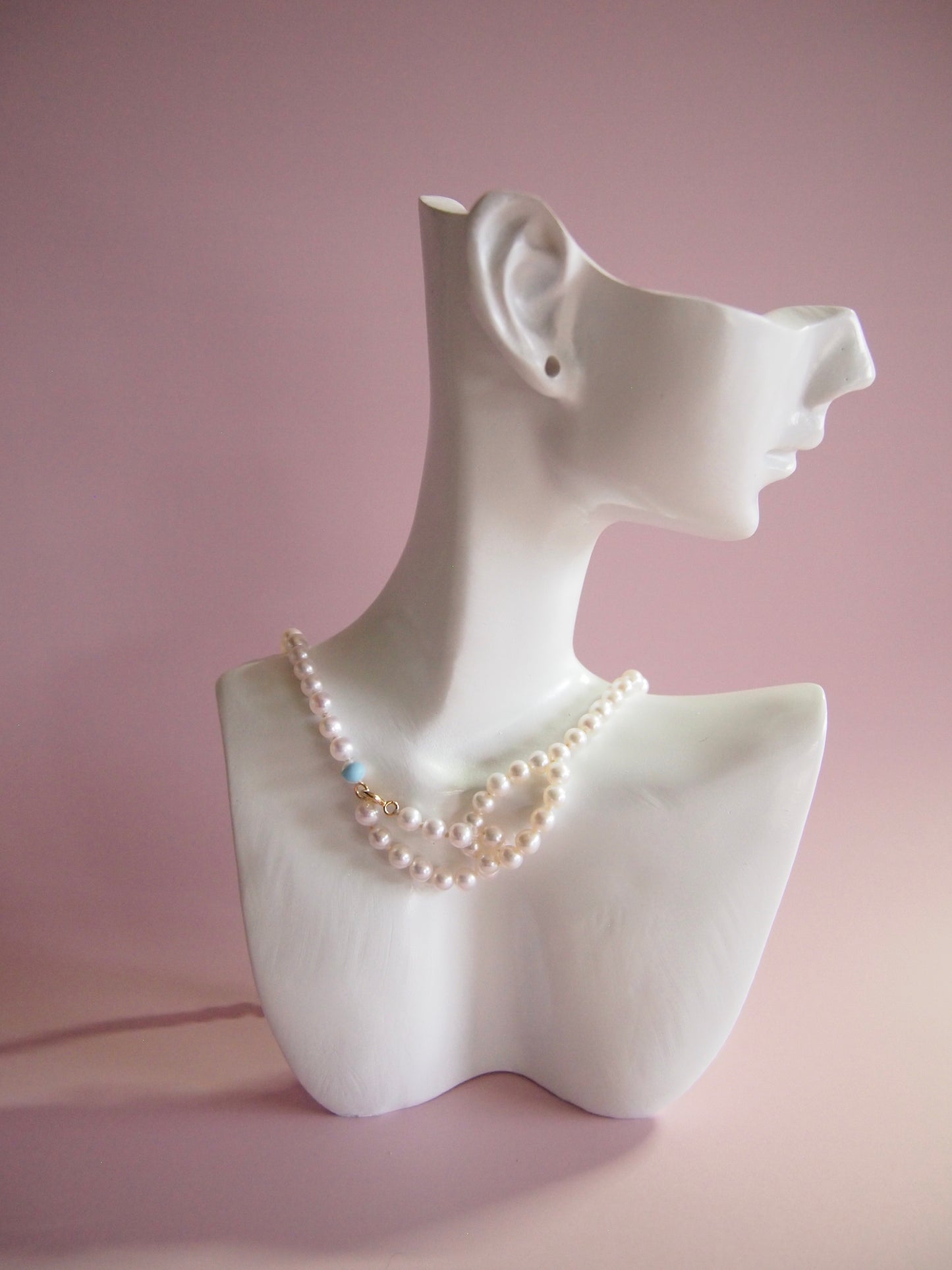 Something BLUE_Infinitive 2WAY Pearl Necklace_L_WHT / Happy Blue K10