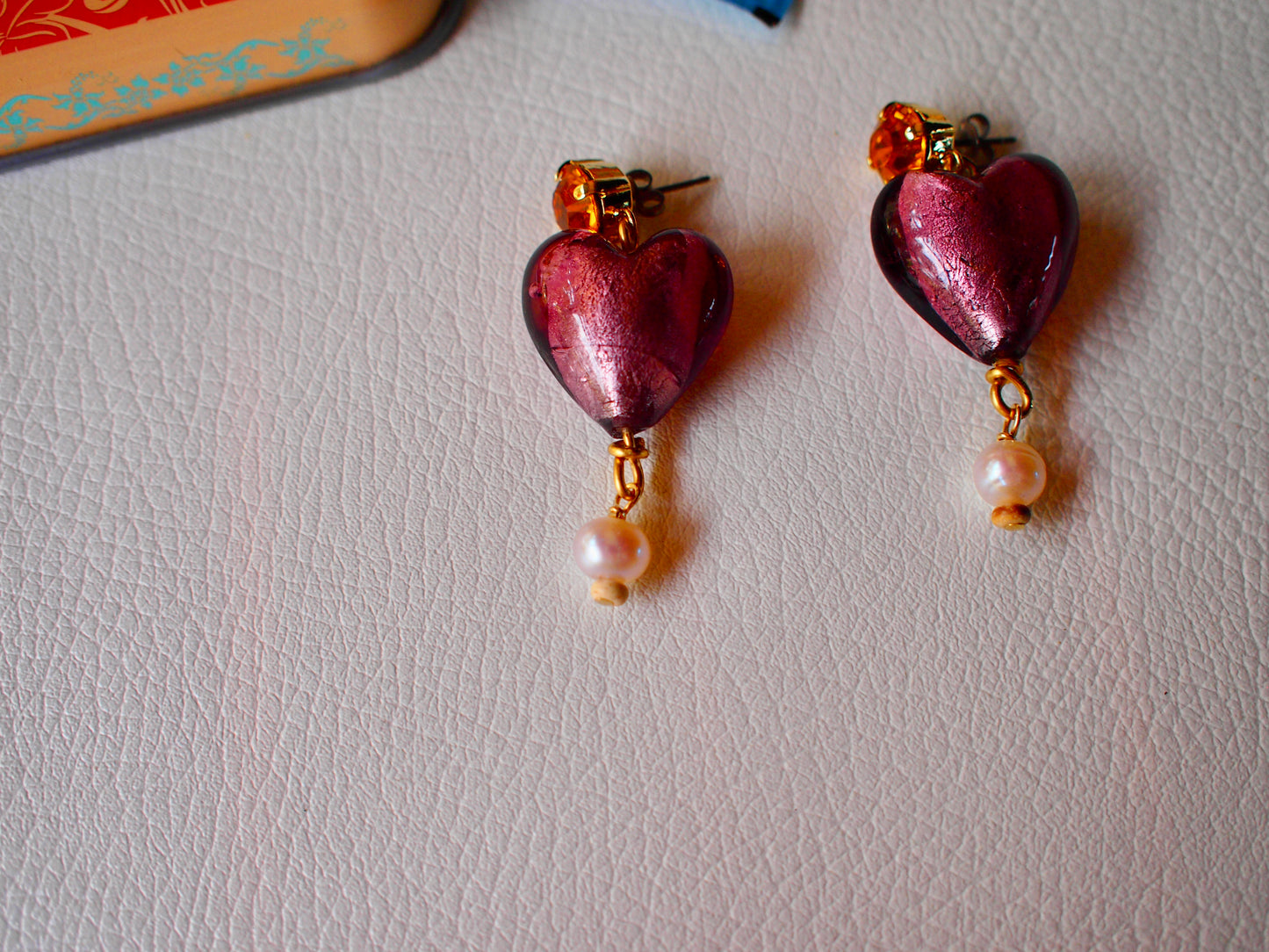 NOSTALGIA Italian Glass Heart charm
