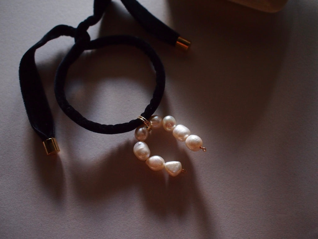 &RINA U Pearl Ribbon Bracelet
