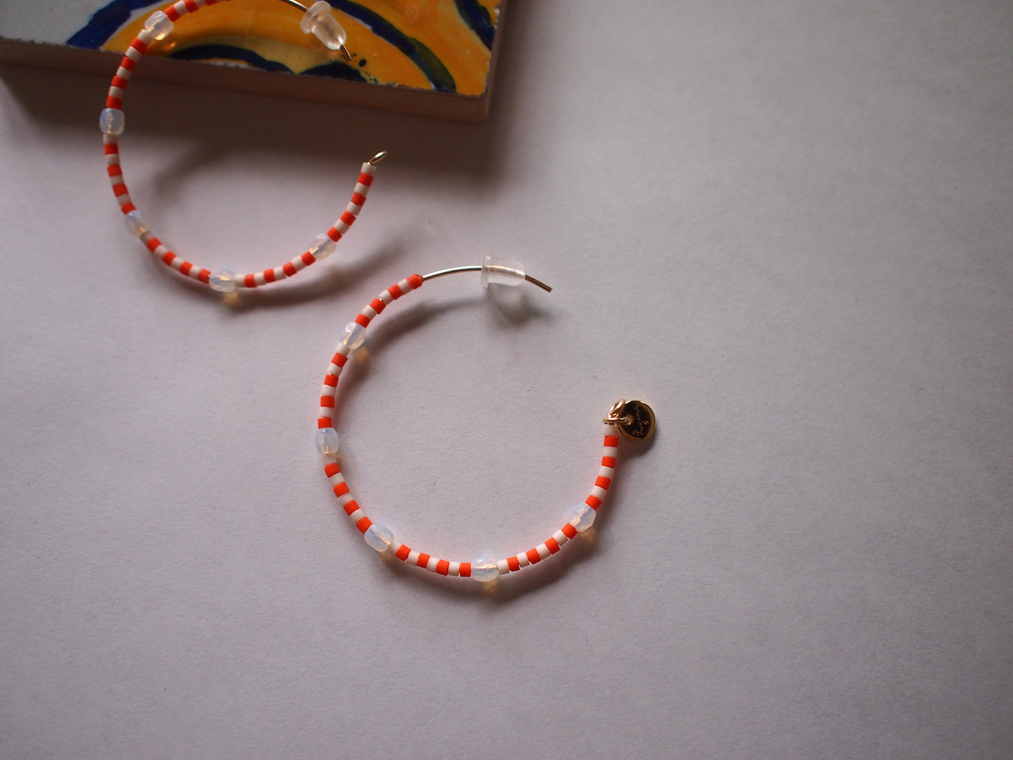 NOSTALGIA ONLY Orange x WHT Hoop PE*