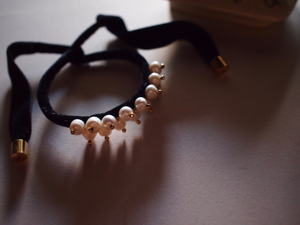 &RINA Plenty pearl Ribbon Bracelet