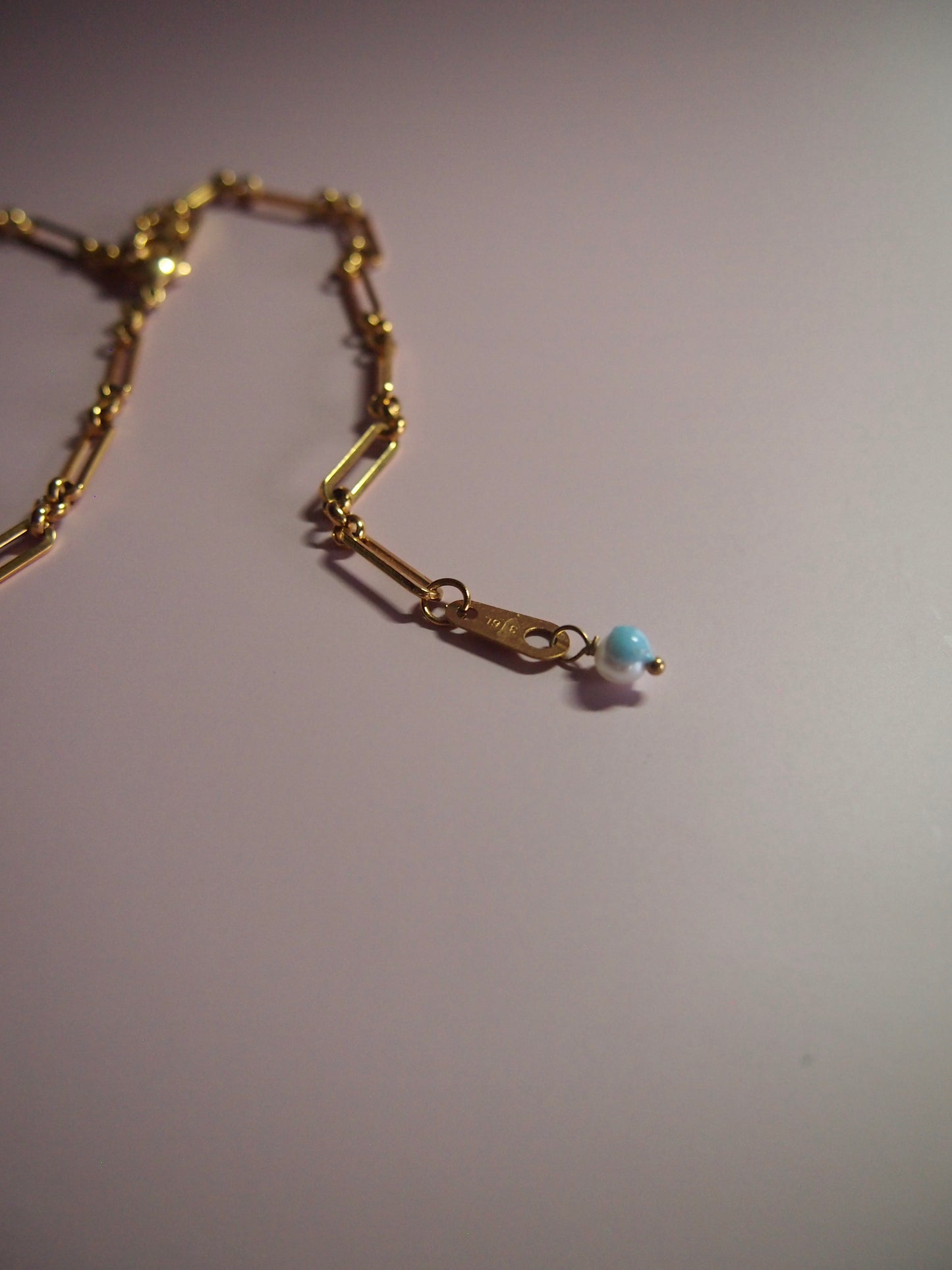Something BLUE_Chunky Chain Necklace_ Happy Blue