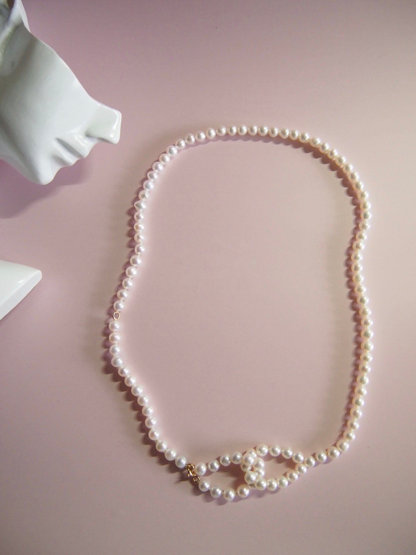 Something BLUE_Infinitive 2WAY Pearl Necklace_L_WHT / Happy Blue K10