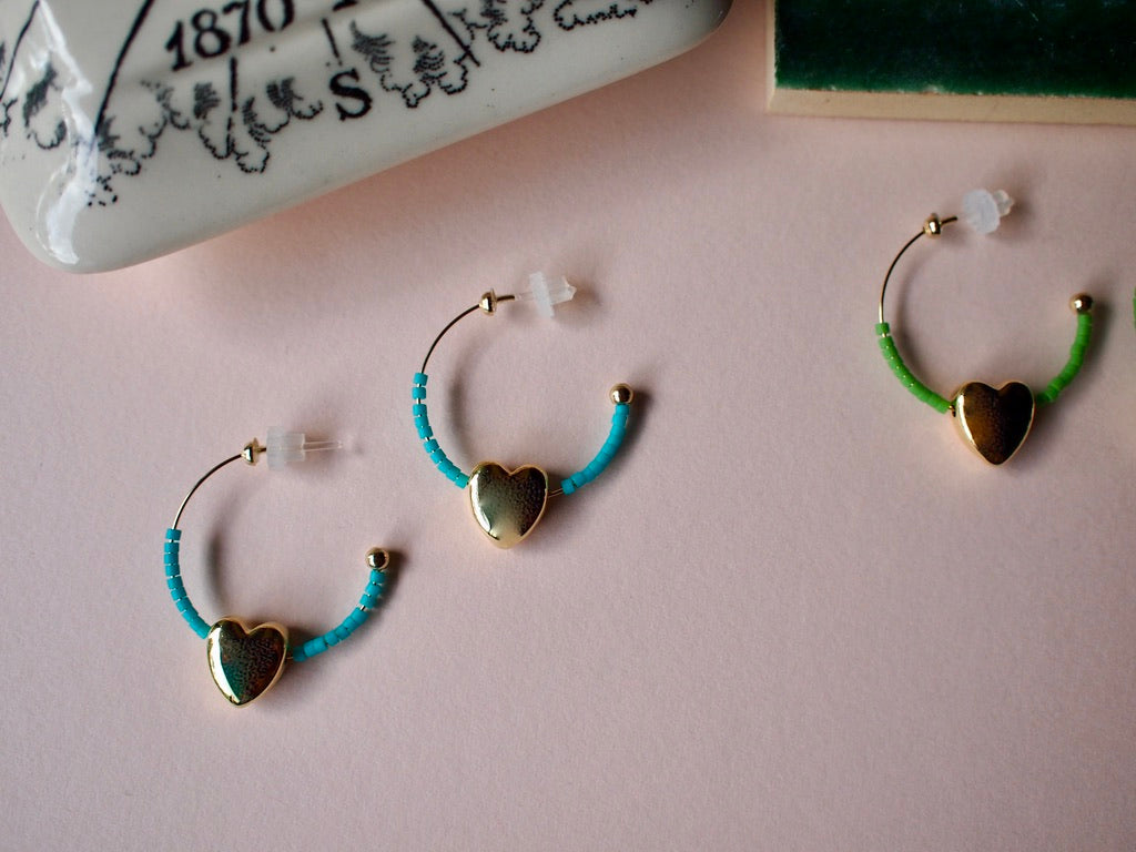 NOSTALGIA ONLY Simple heart Hoop PE*