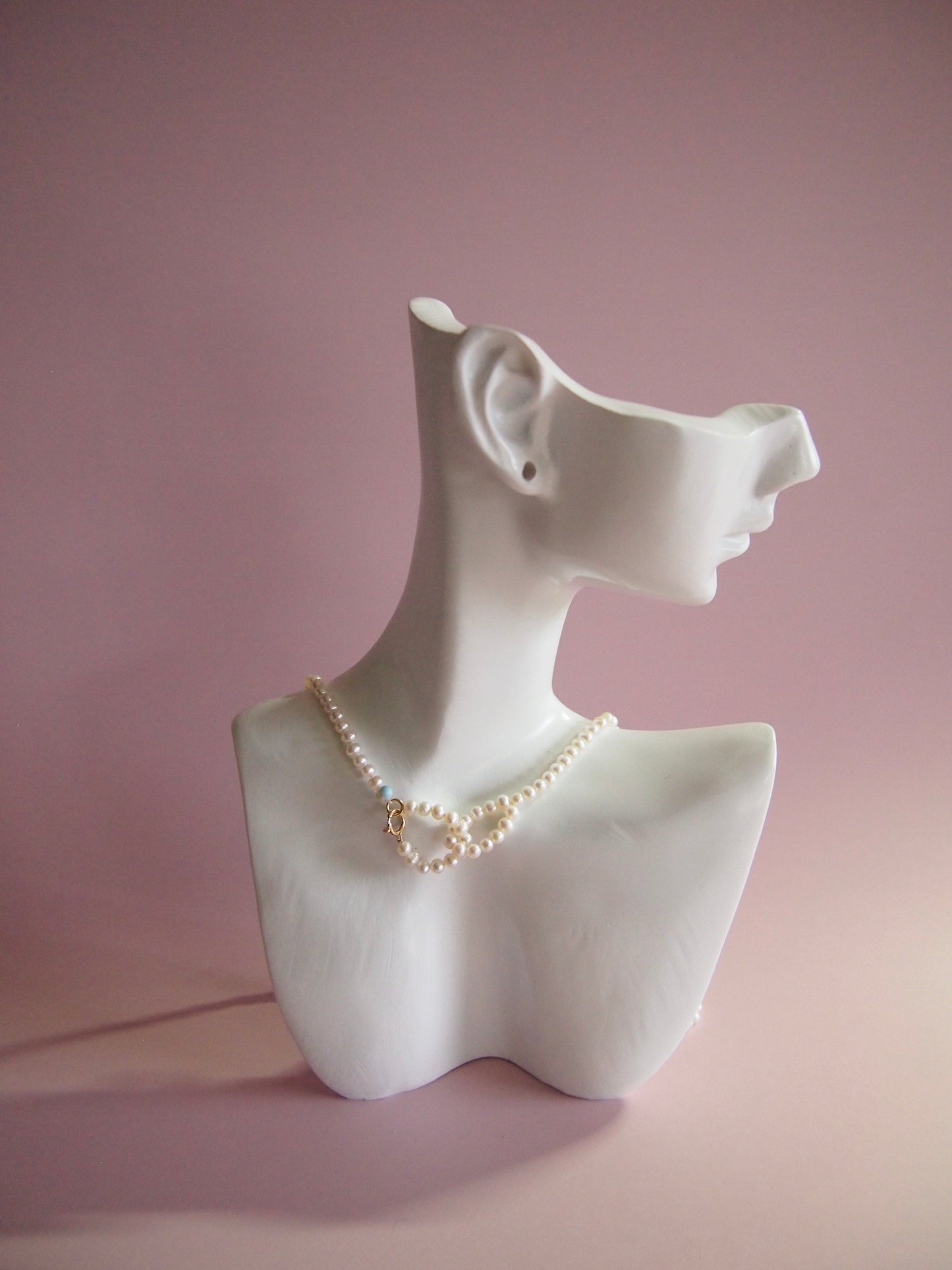 Something BLUE_Infinitive 2WAY Pearl Necklace_S_WHT / Happy Blue K10