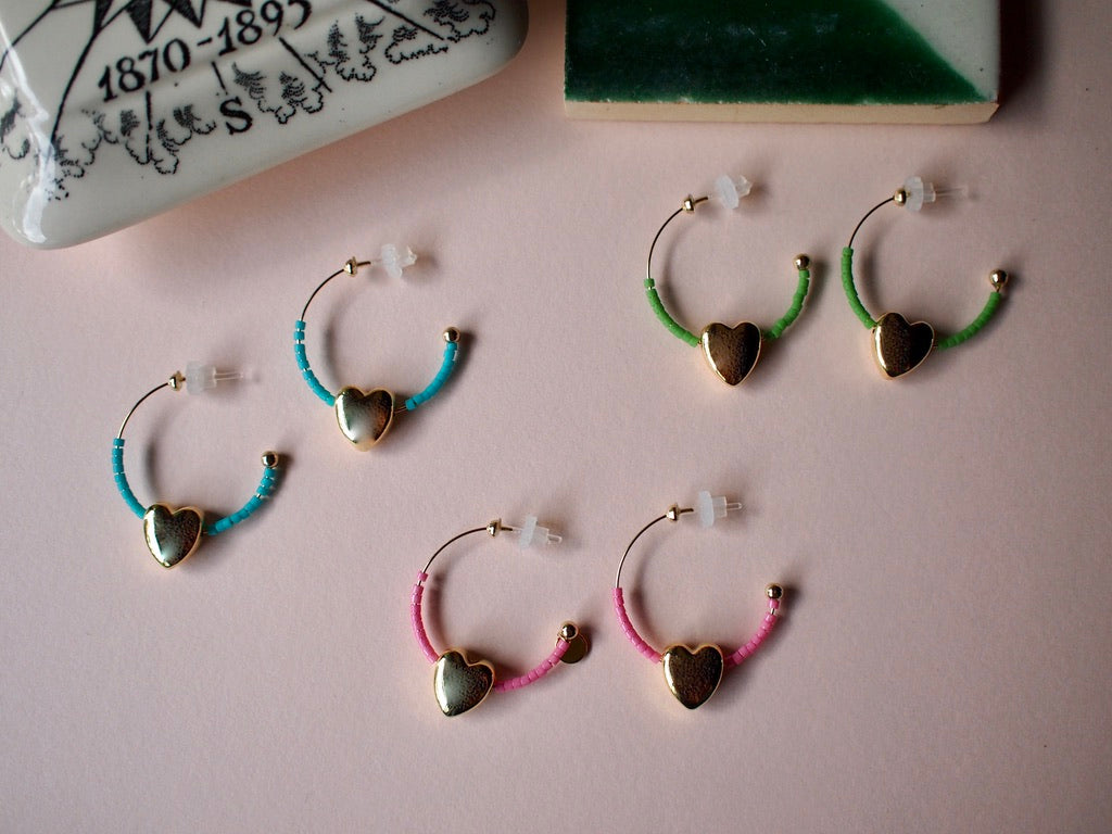 NOSTALGIA ONLY Simple heart Hoop PE*