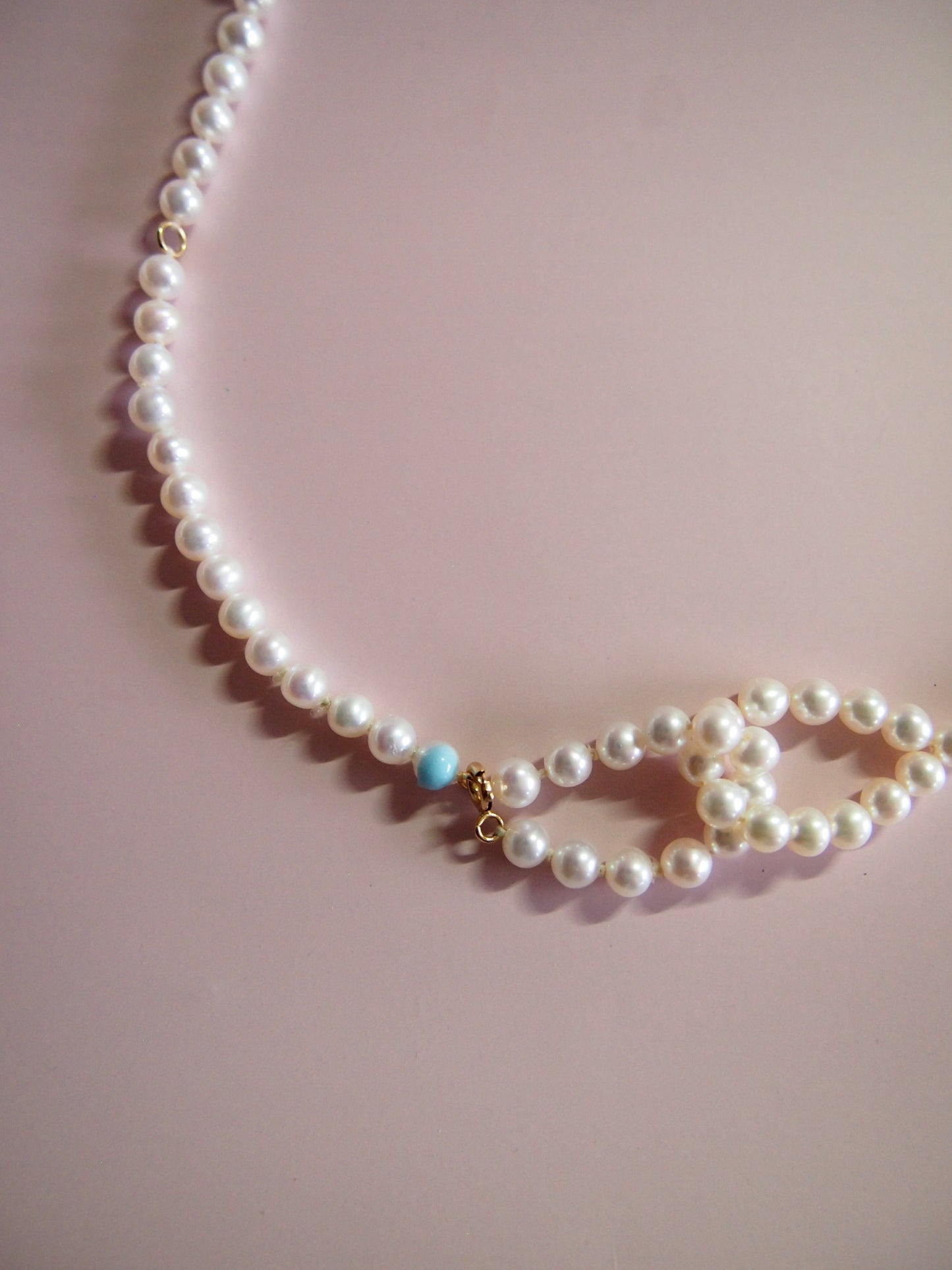 Something BLUE_Infinitive 2WAY Pearl Necklace_L_WHT / Happy Blue K10
