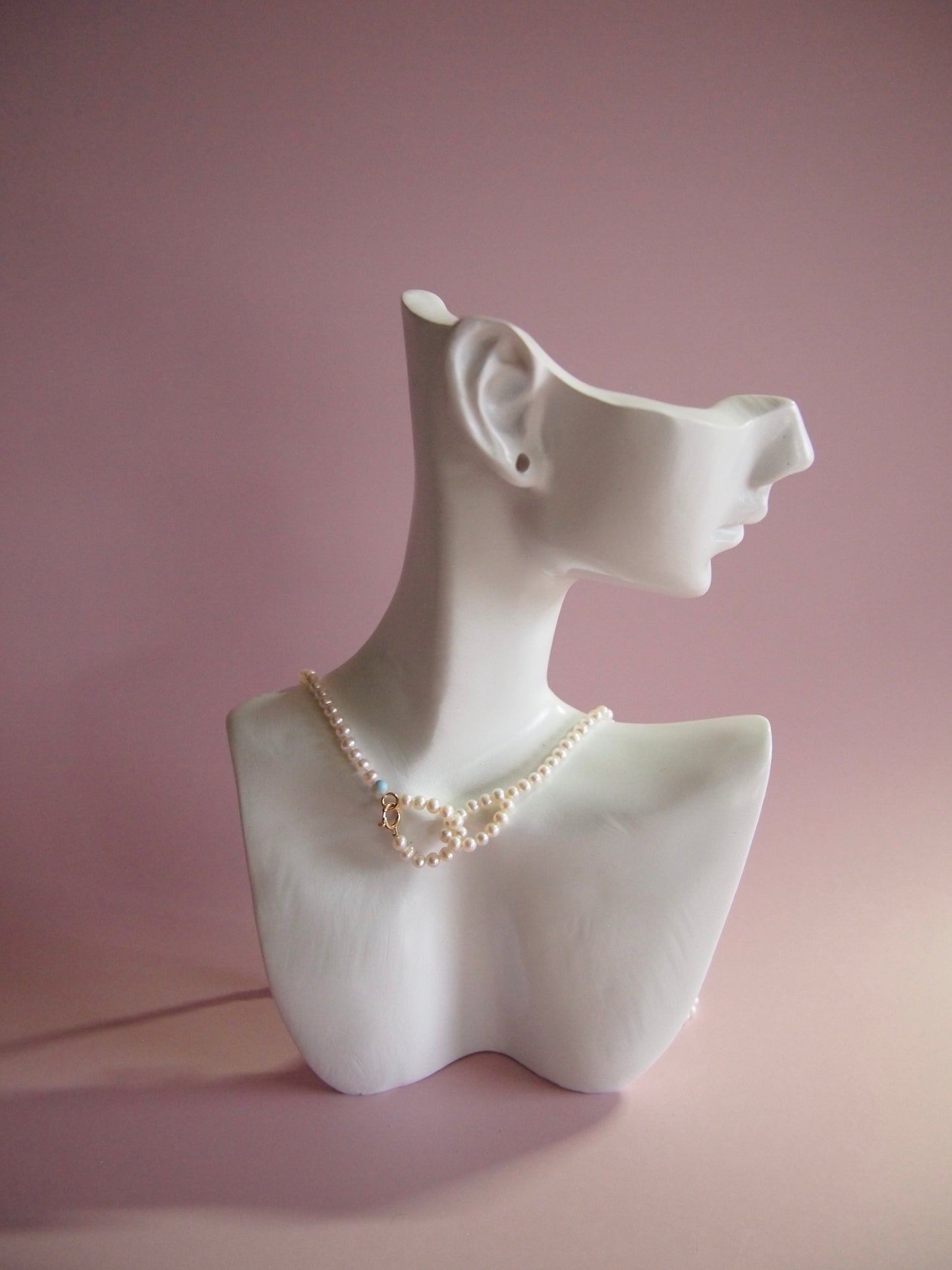 Something BLUE_Infinitive 2WAY Pearl Necklace_S_WHT / Happy Blue K10