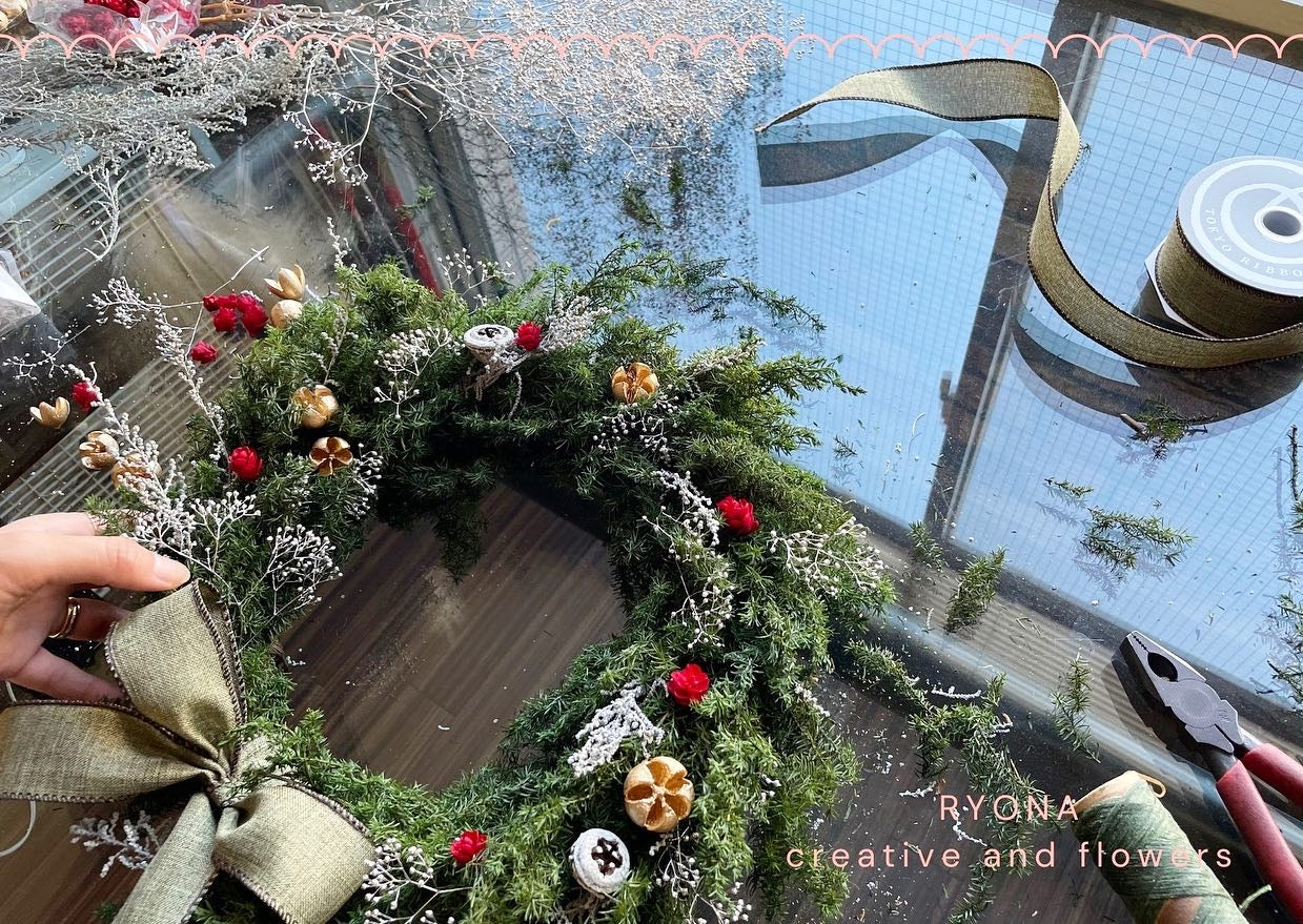 【東京】クリスマスリースのワークショップ〈対面〉2023