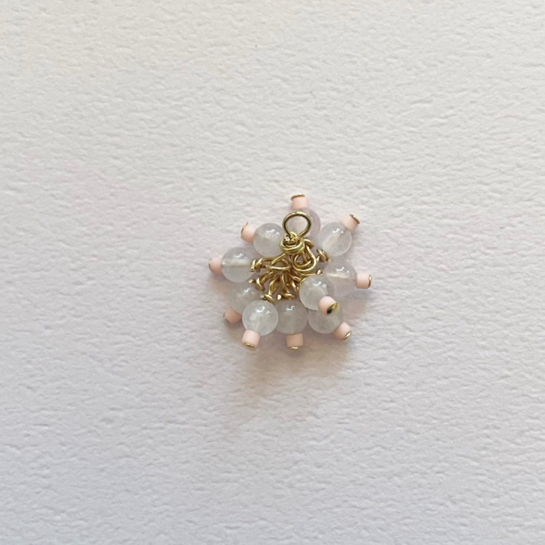 CHARM_ 紅水晶 x pink _s Gold / Silver