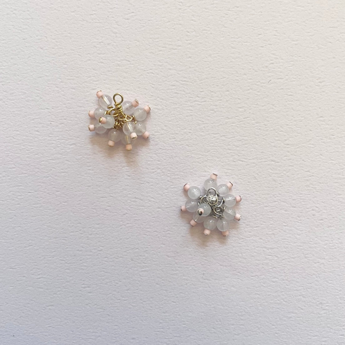 CHARM_ 紅水晶 x pink _s Gold / Silver