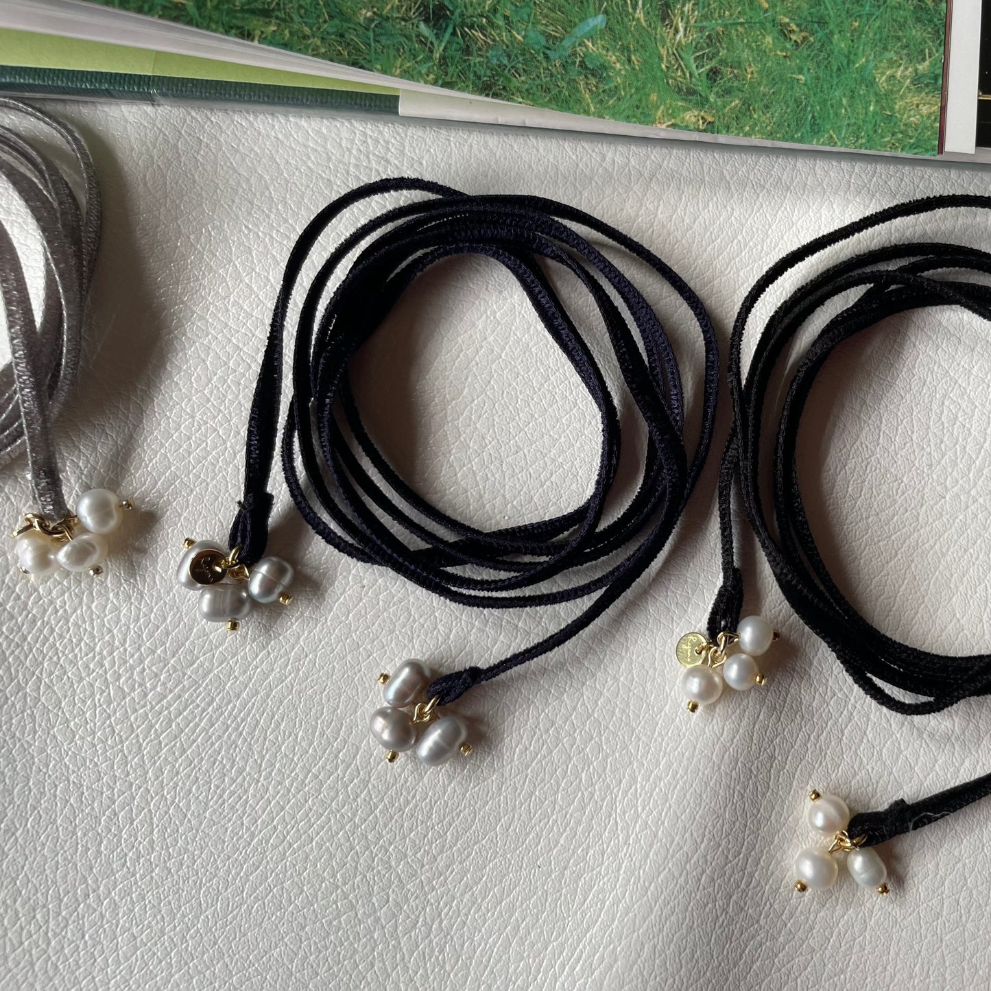 &RINA Pearl Choker Ribbon
