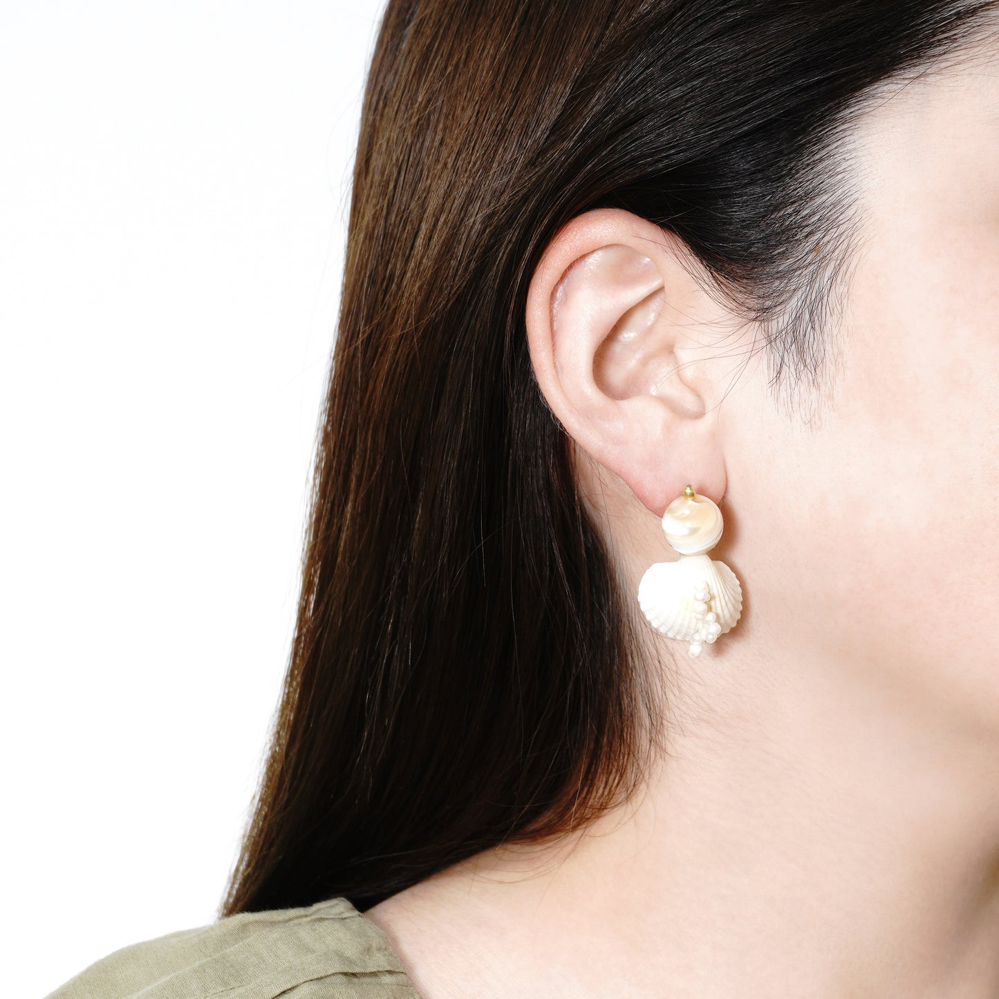 HoiAn DRESS UP SHELL PIERCE/EARRING