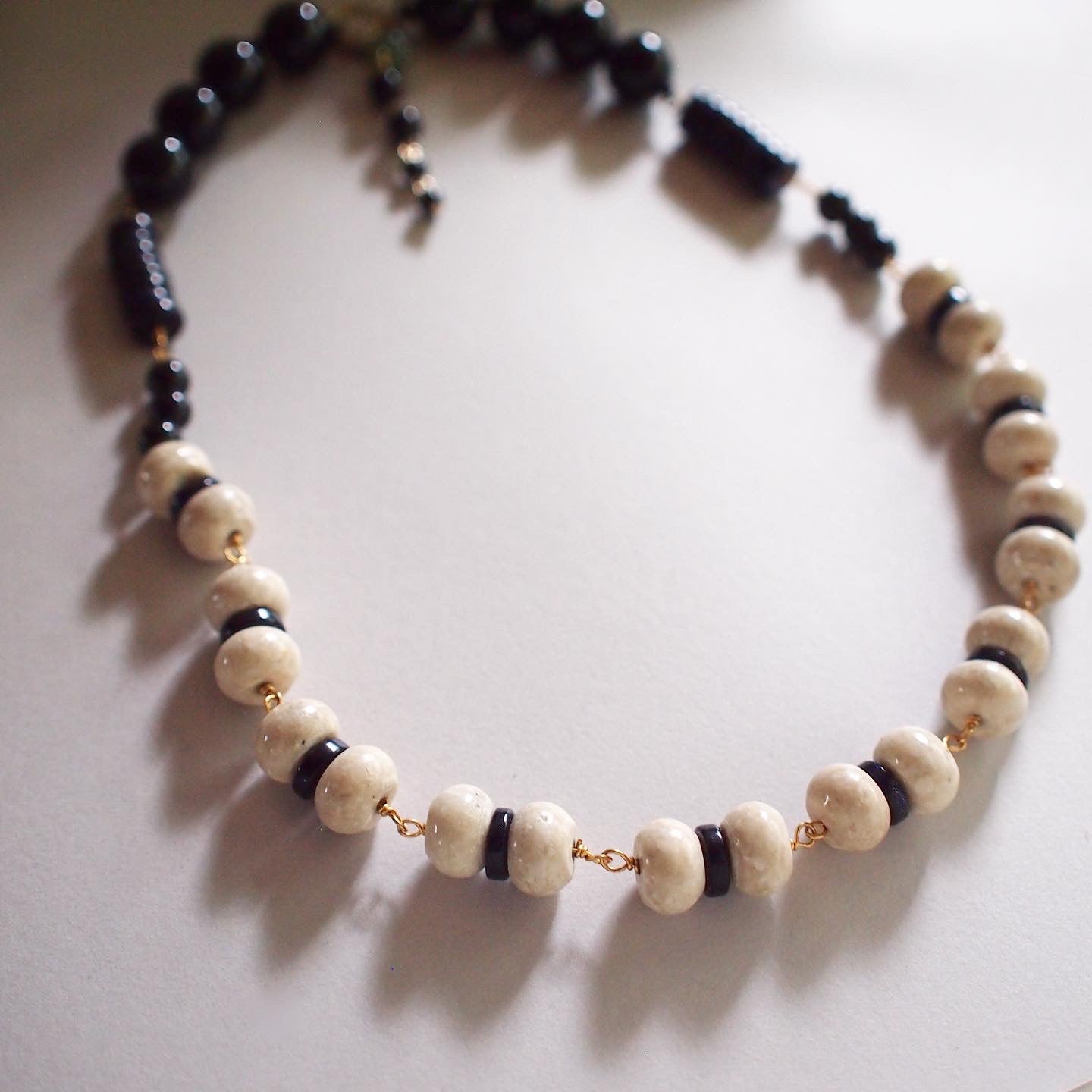 NAVY SUNSET NECKLACE