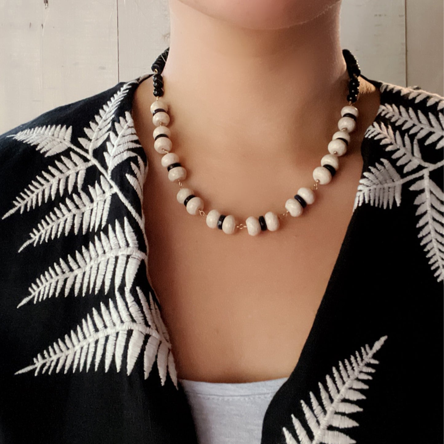 NAVY SUNSET NECKLACE