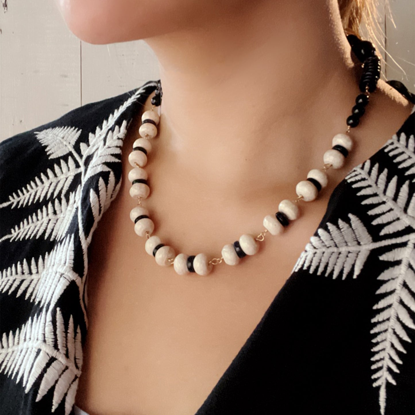 NAVY SUNSET NECKLACE