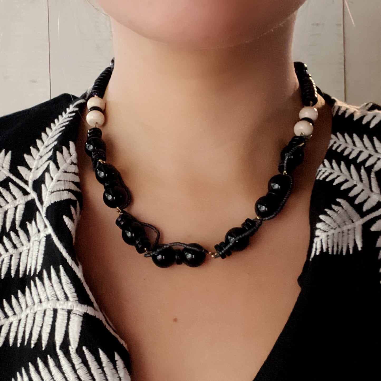 NAVY SUNSET NECKLACE