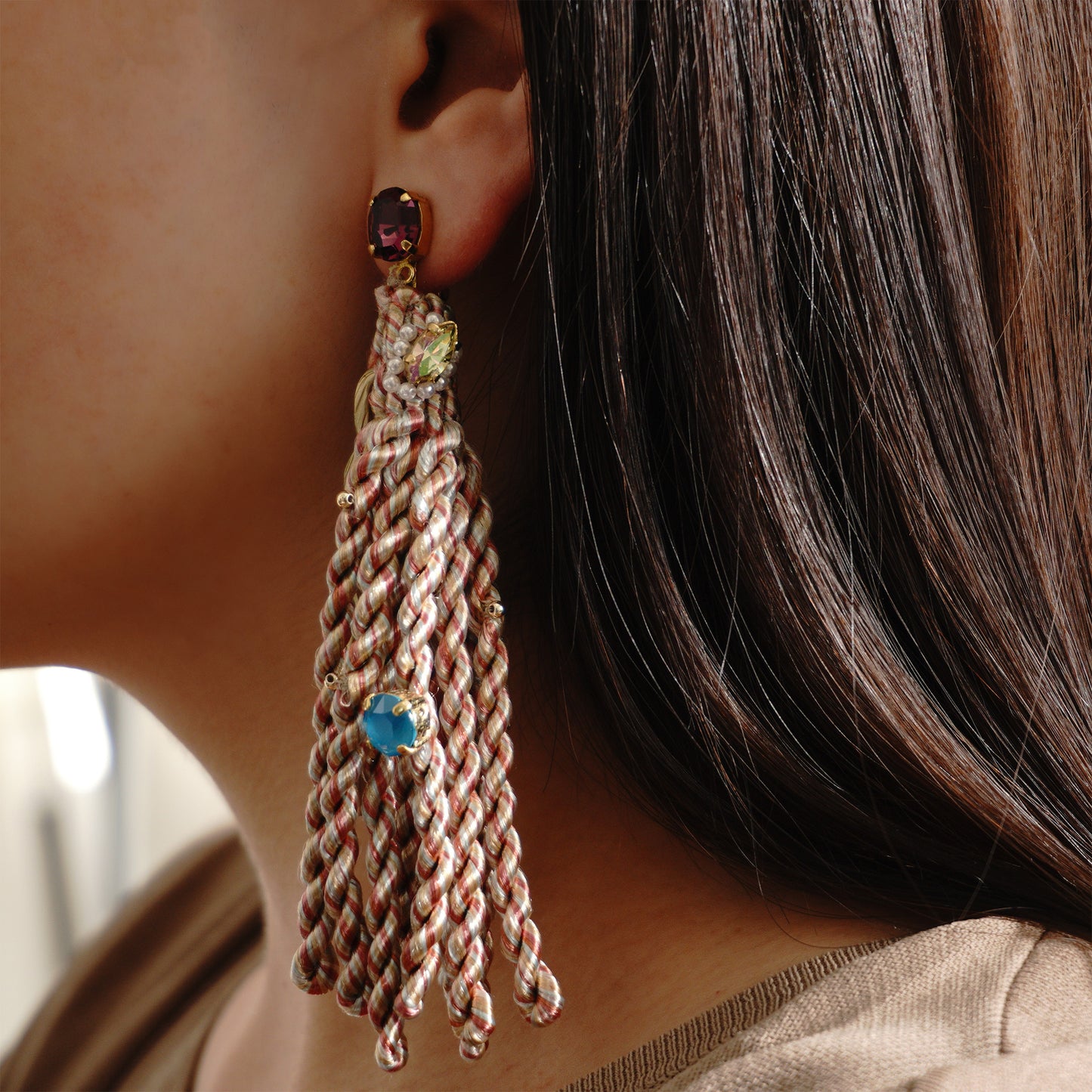 TURKISH WIND FRINGE PIERCE / EARRING