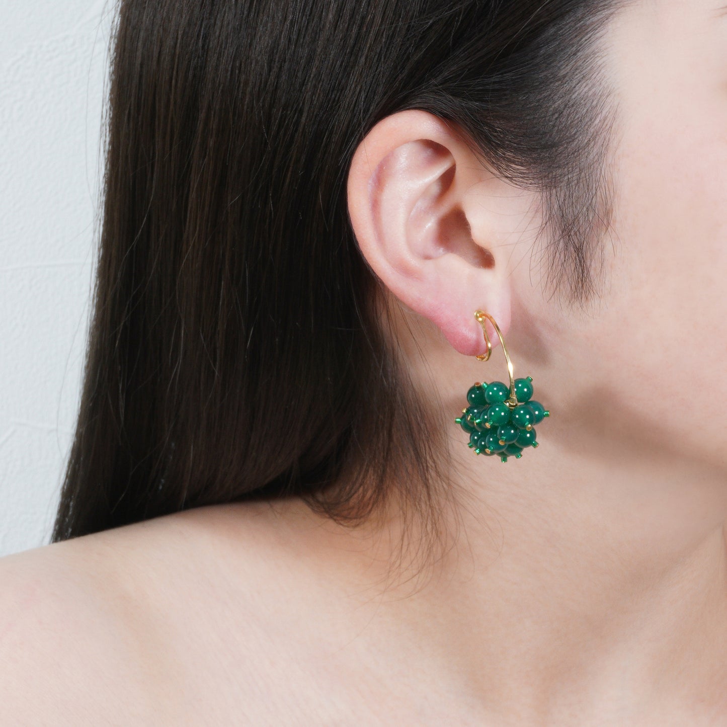 PEBBLY GARDEN HOOP EARRING