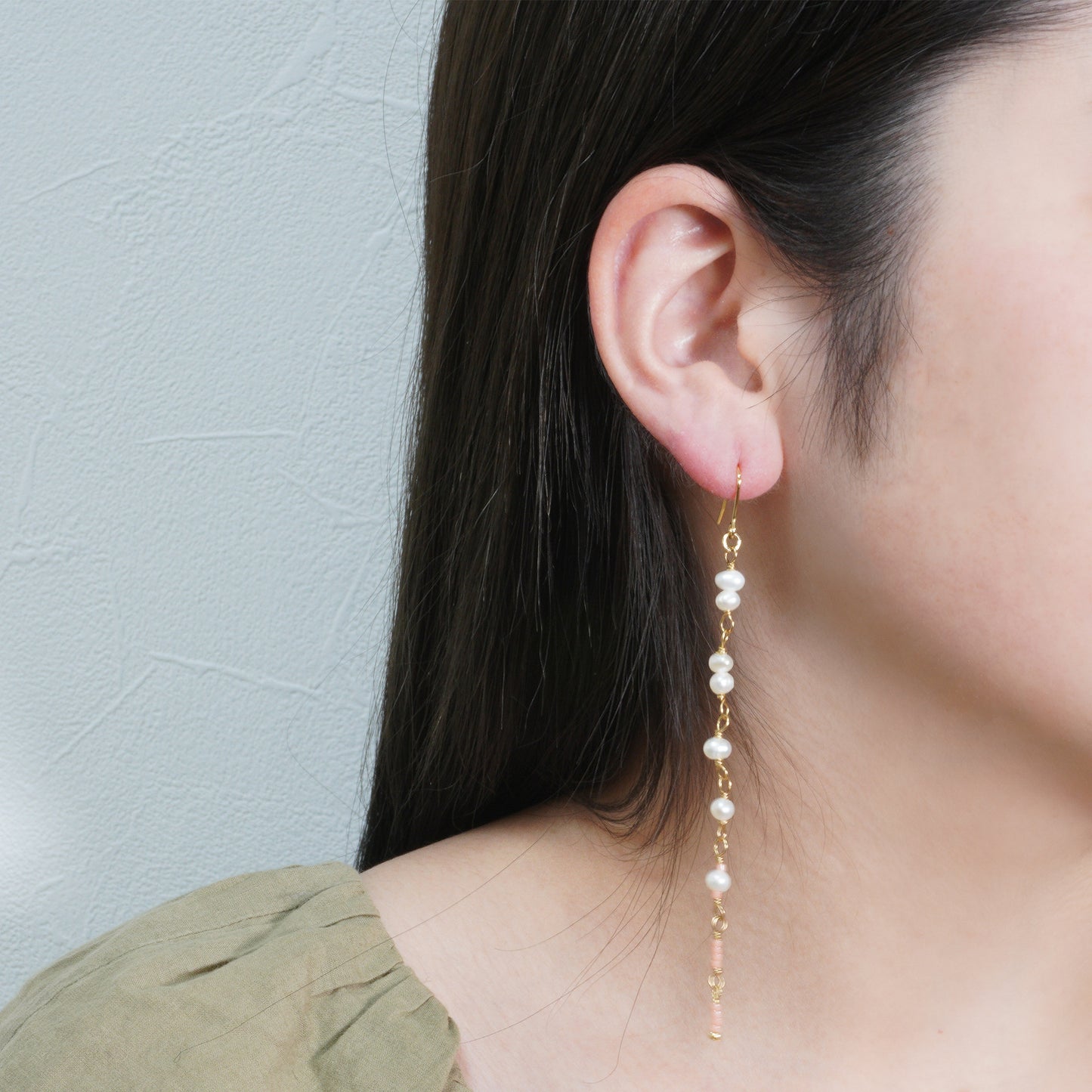 CANDY PEARL PIERCE THIN LONG