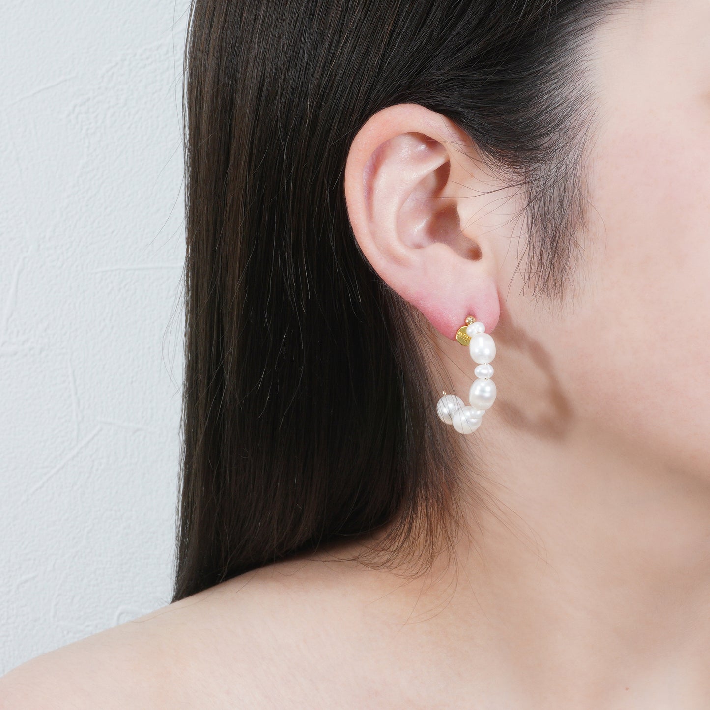 CANDY PEARL HOOP PIERCE_S