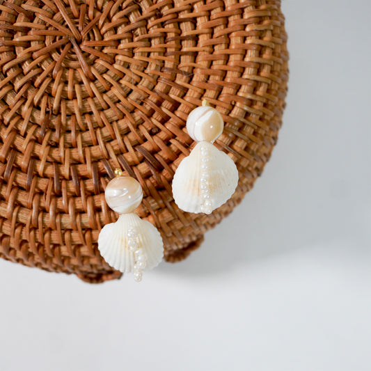 HoiAn DRESS UP SHELL PIERCE/EARRING