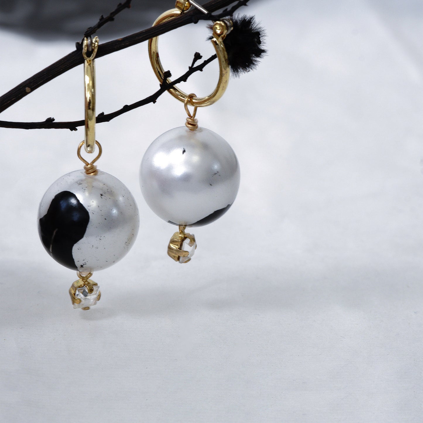 en【煌き】 2WAY HOOP L PIERCE / EARRING