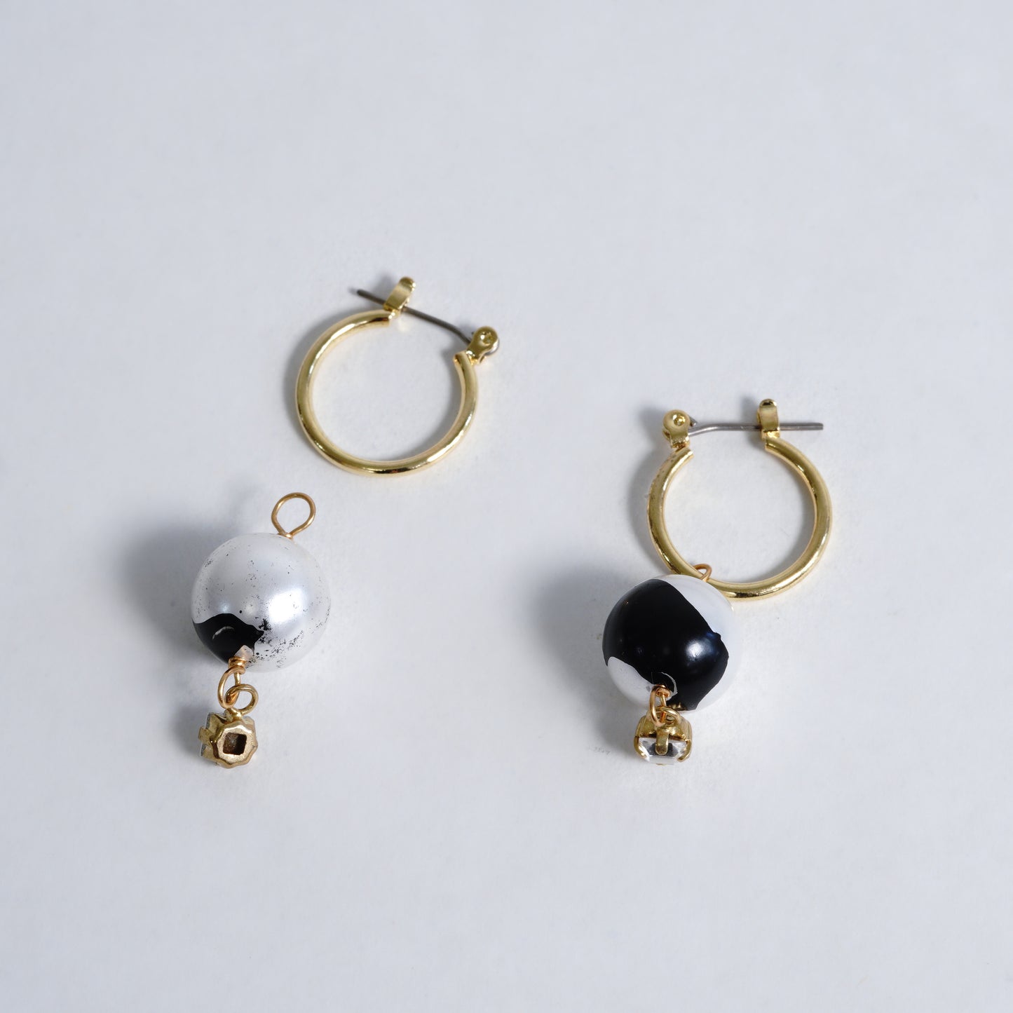 en【煌き】2WAY HOOP S PIERCE / EARRING