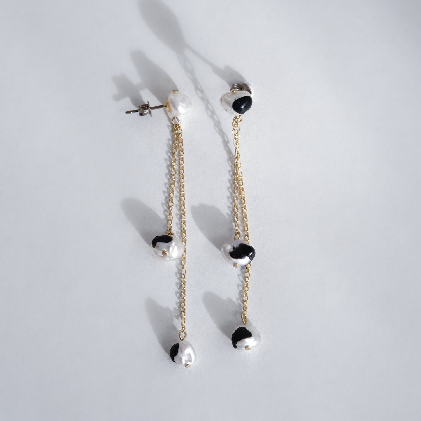 en【DROP】 2LINES DROP PIERCE / EARRING