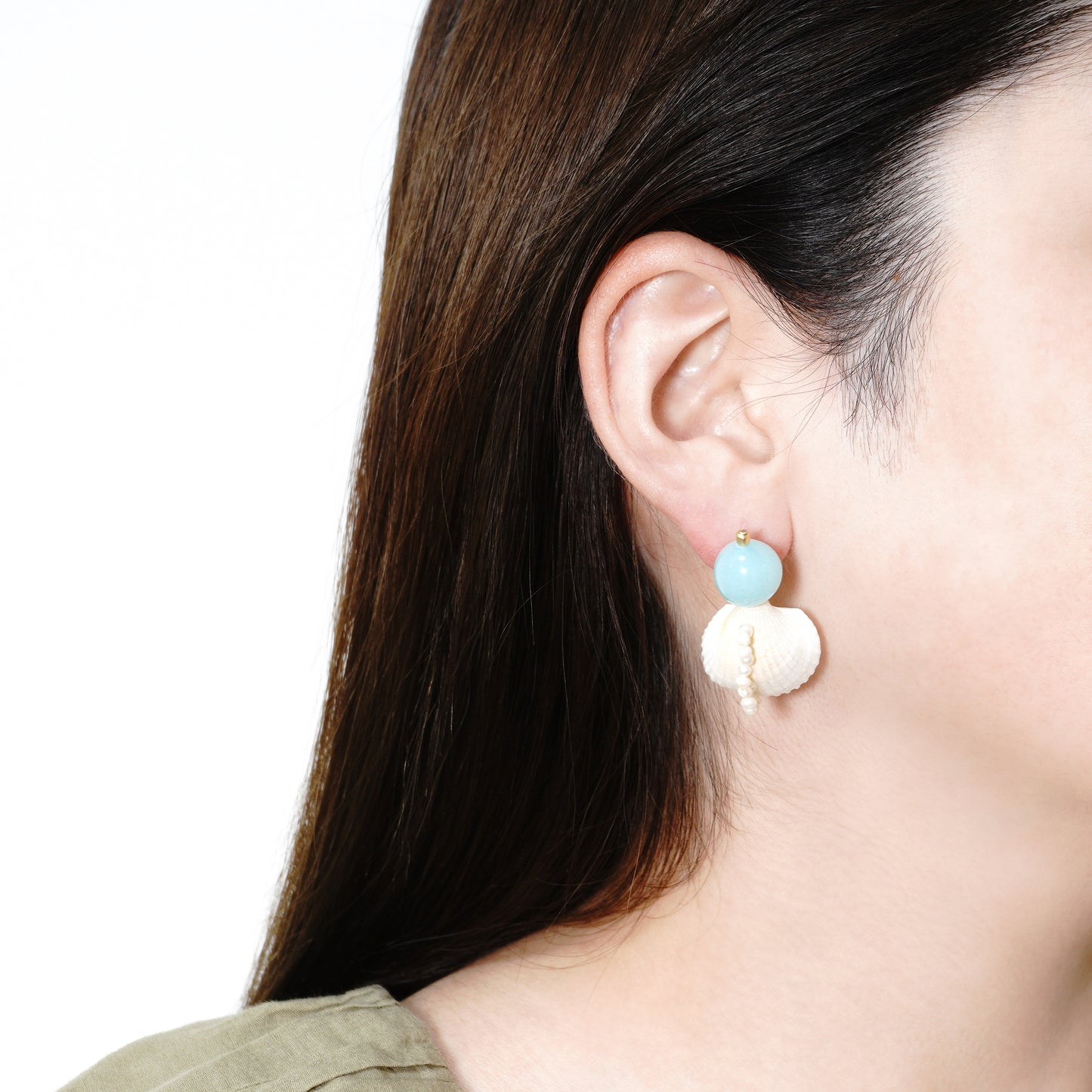 HoiAn DRESS UP SHELL PIERCE/EARRING