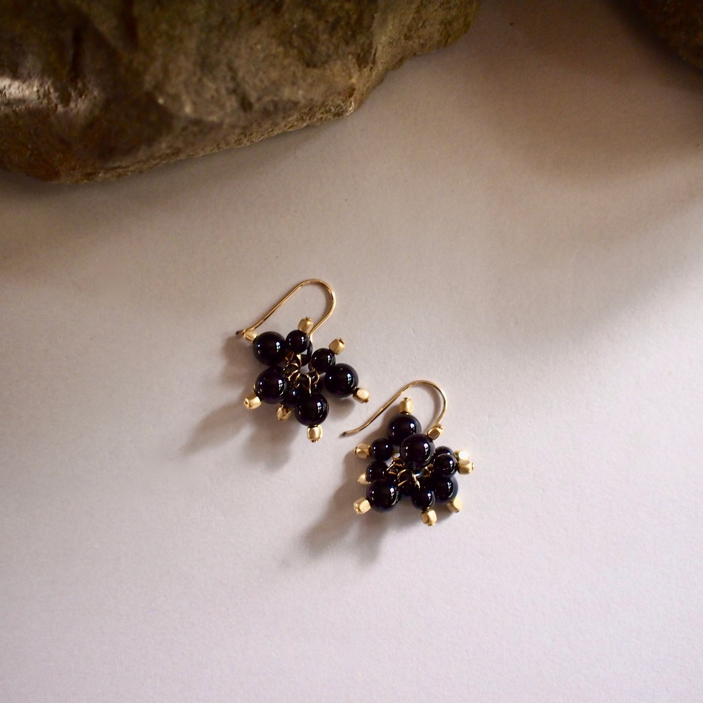 CHELSEA BUBBLE PIERCE/EARRING_BLACK