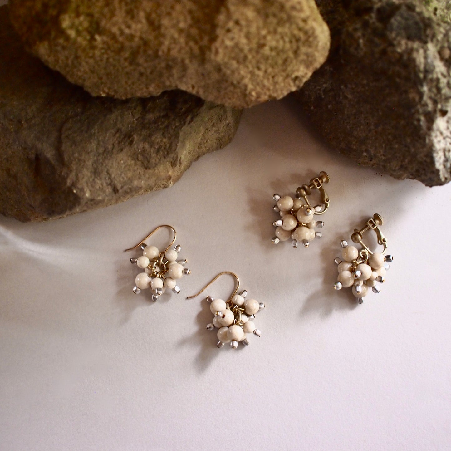 CHELSEA BUBBLE PIERCE/EARRINGS_SAND