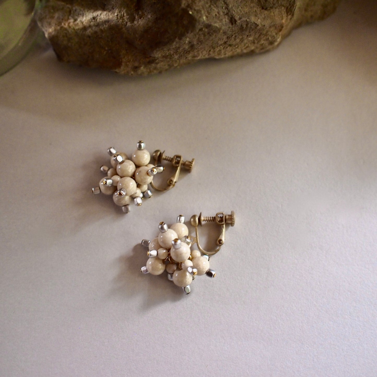 CHELSEA BUBBLE PIERCE/EARRINGS_SAND