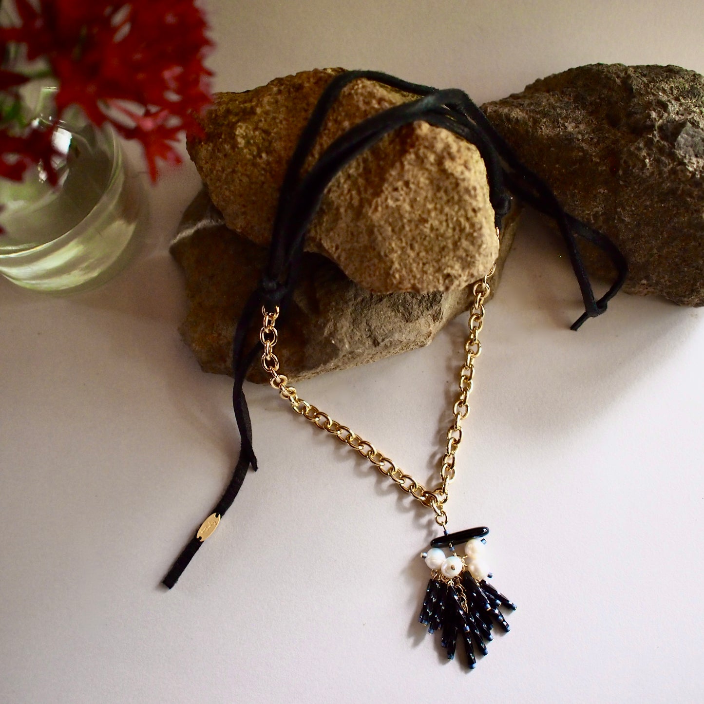 CHELSEA CHOKER NECKLACE_BLACK