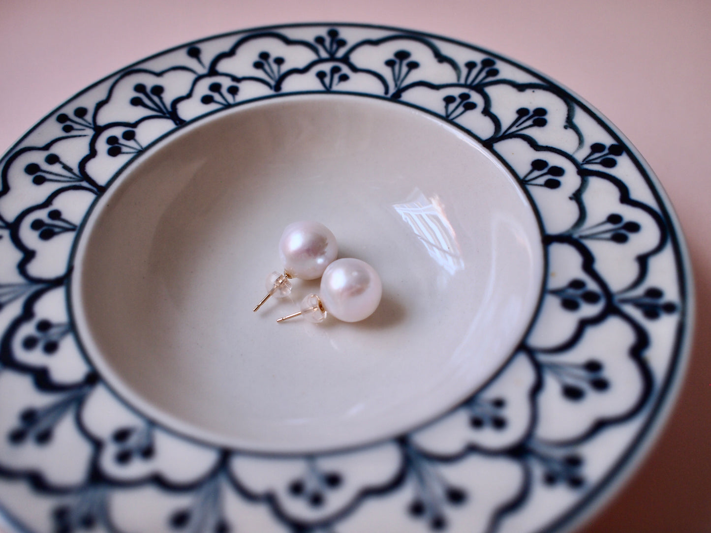10K WHIP PEARL / BAROQUE PEARL PIERCE