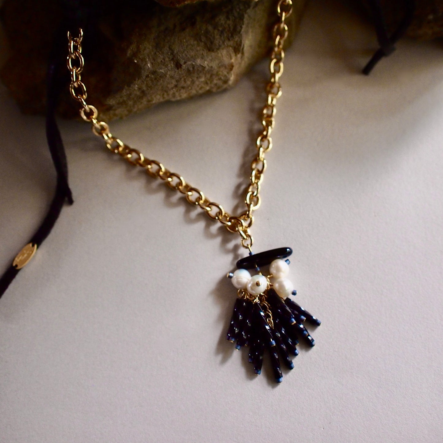 CHELSEA CHOKER NECKLACE_BLACK