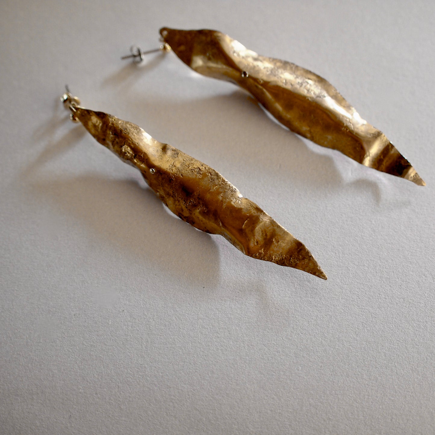 【Fusion】_ HANAMOMO leaf /PIERCE/EARRING
