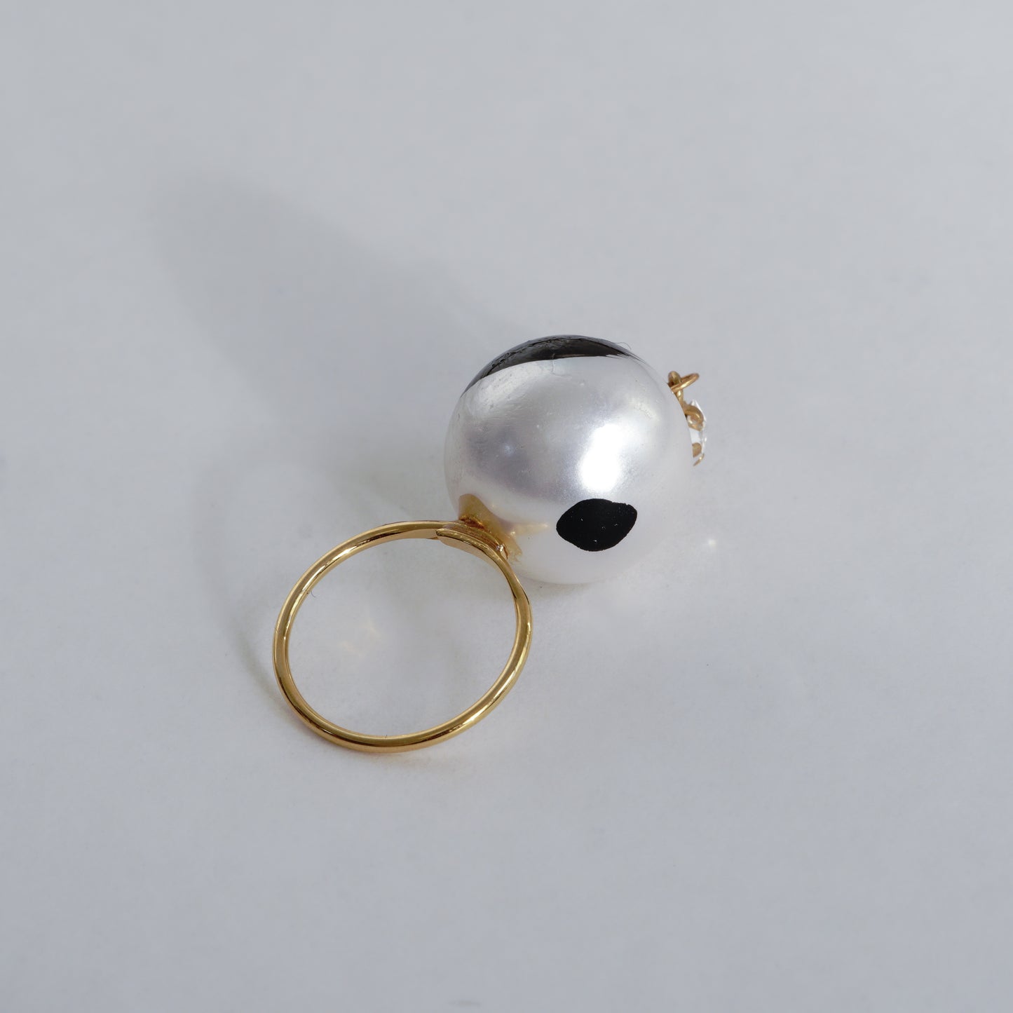 en【煌き】 ONESTONE HANGING RING 007