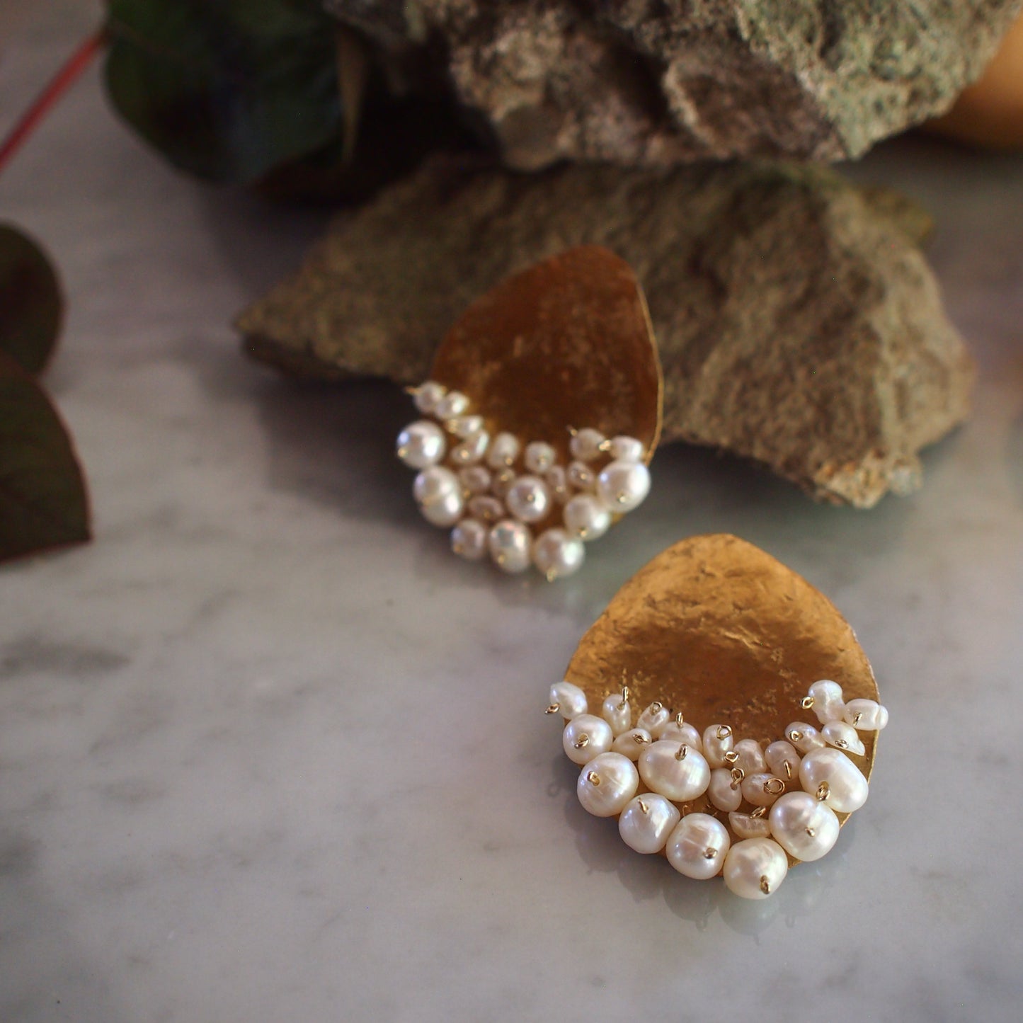 【FUSION】_ PEARL MOON / PIERCE/EARRING_Large
