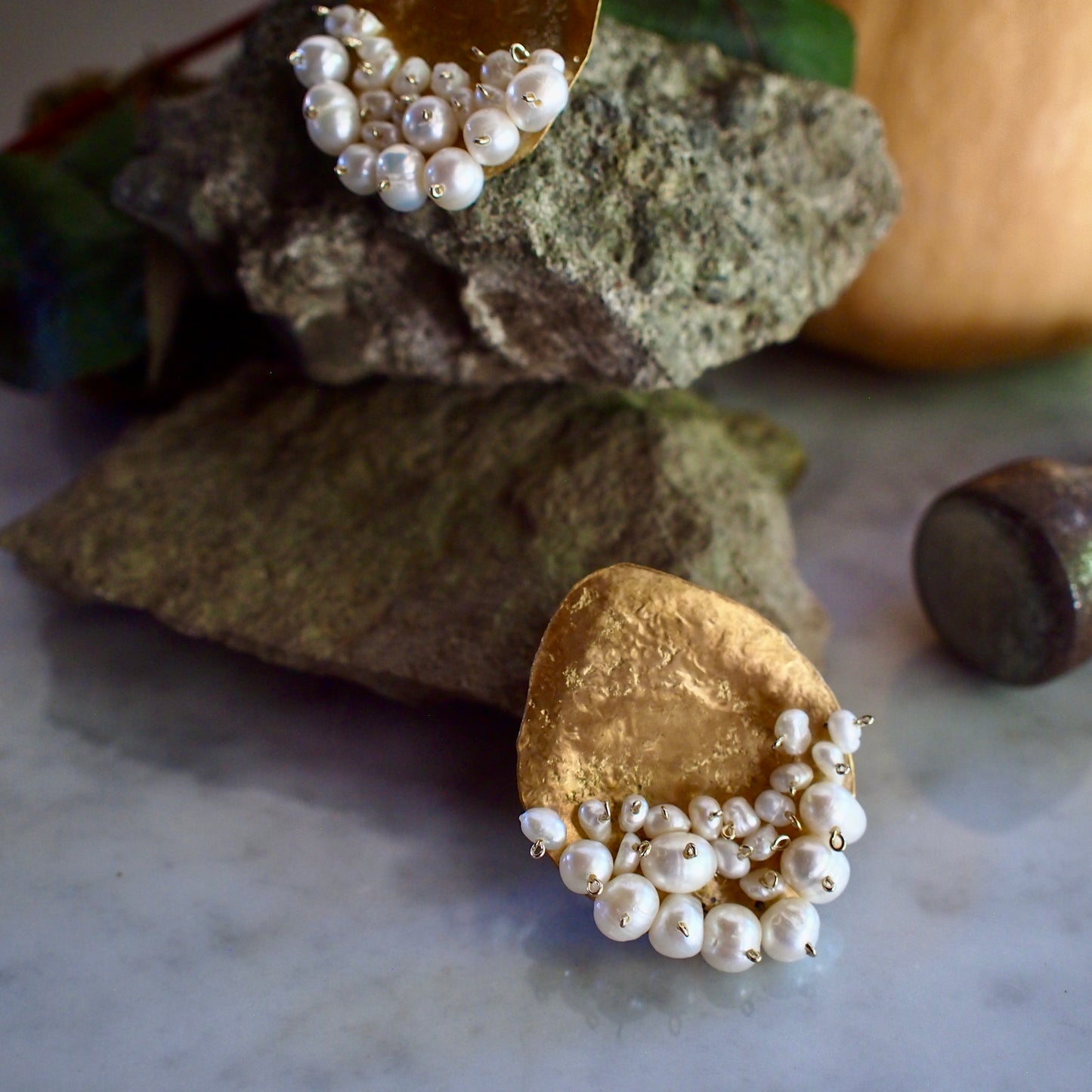 【FUSION】_ PEARL MOON / PIERCE/EARRING_Large