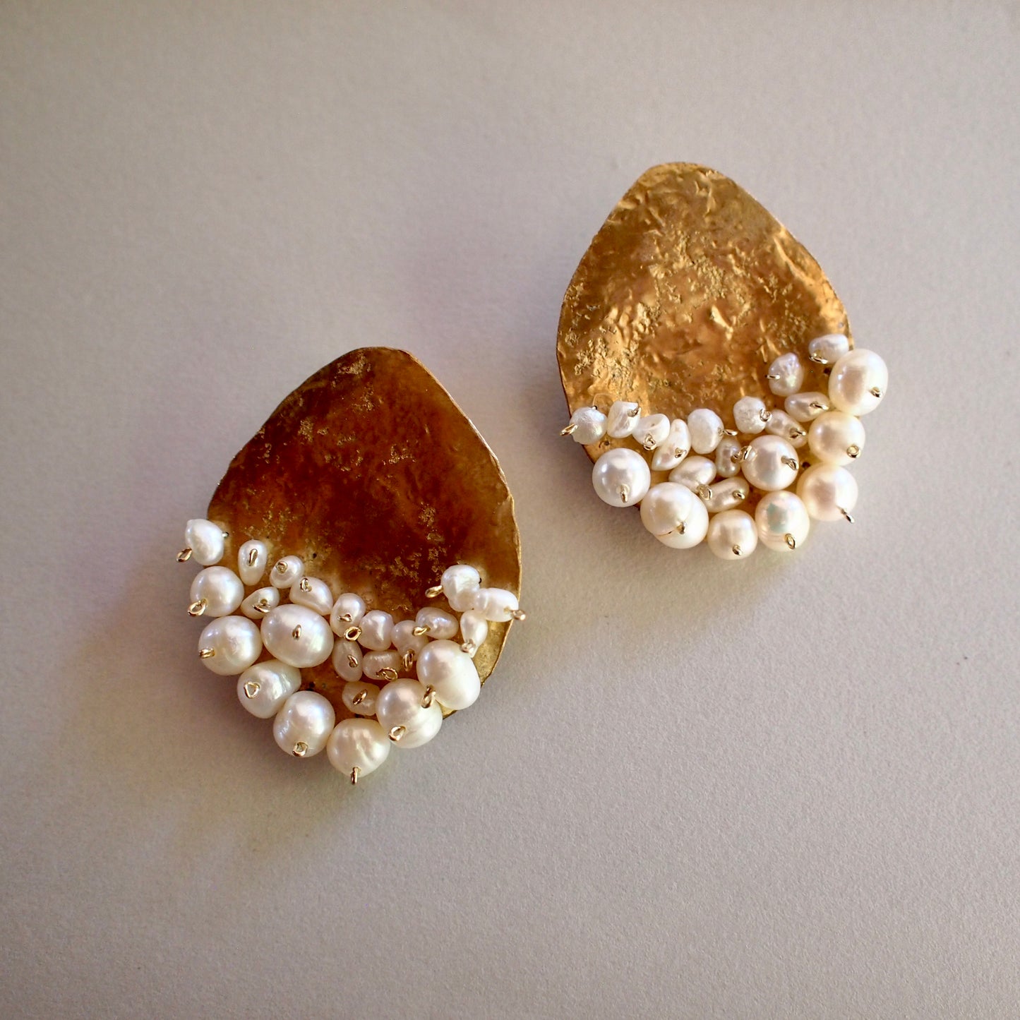 【FUSION】_ PEARL MOON / PIERCE/EARRING_Large