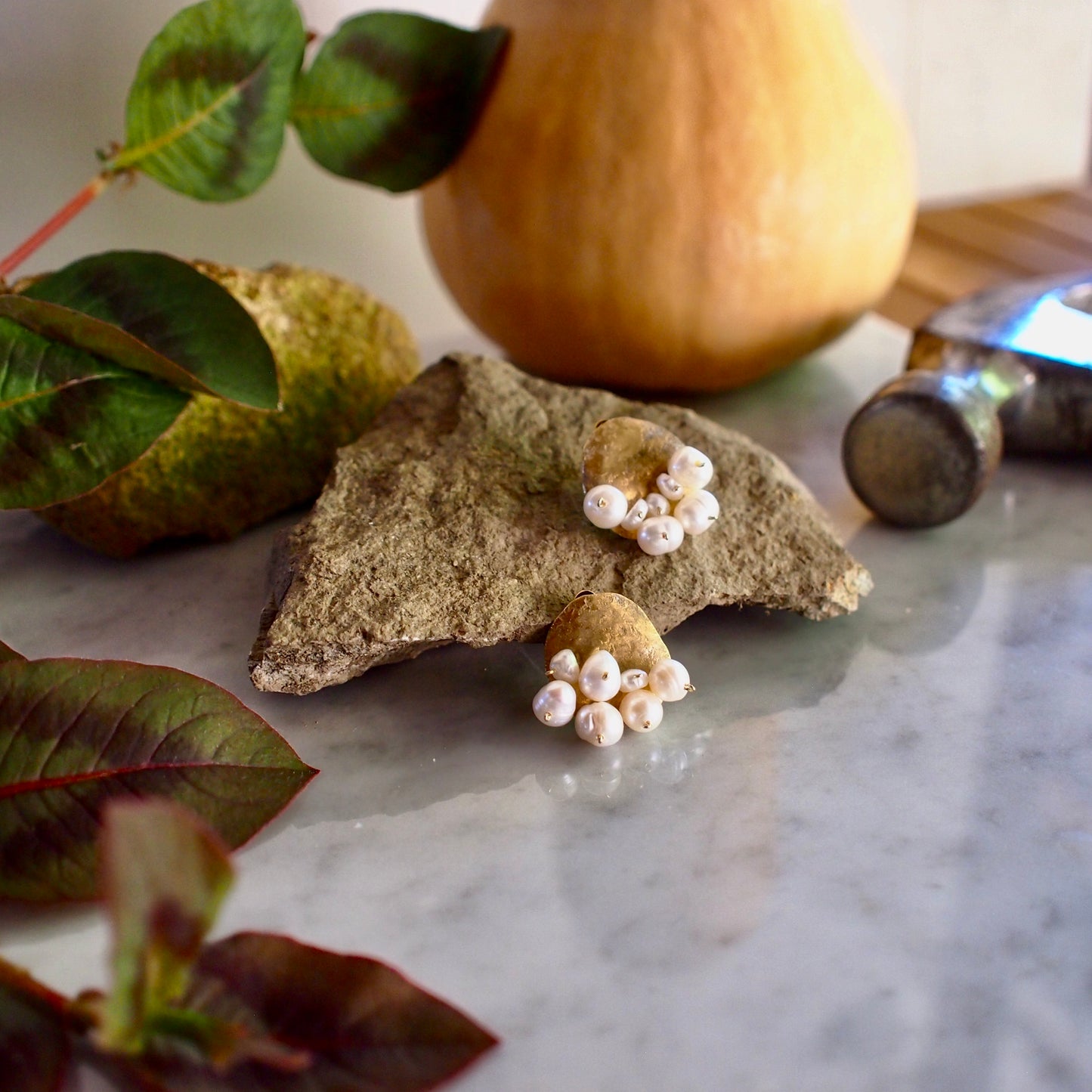 【FUSION】_ PEARL MOON / PIERCE/EARRING_Small