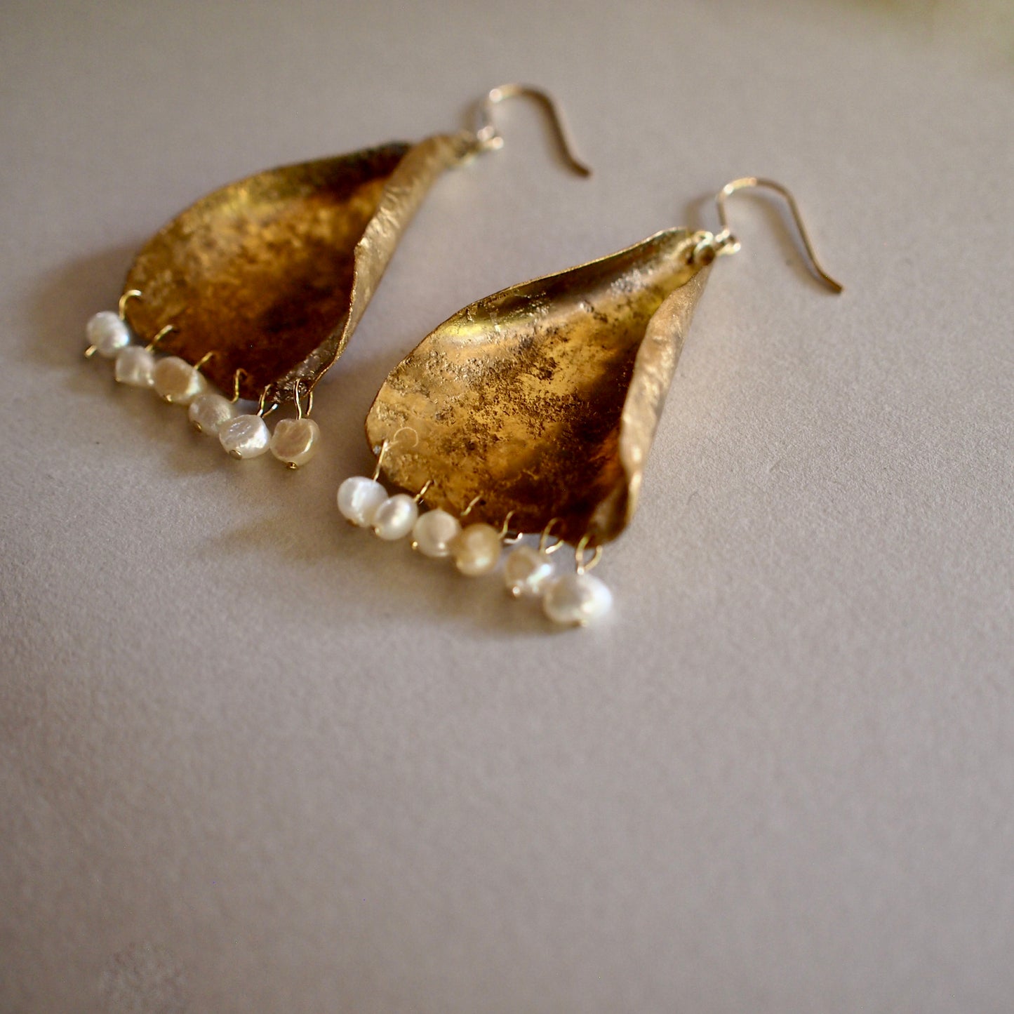 【FUSION】_ PETAL / PIERCE/EARRING _ Drop petal