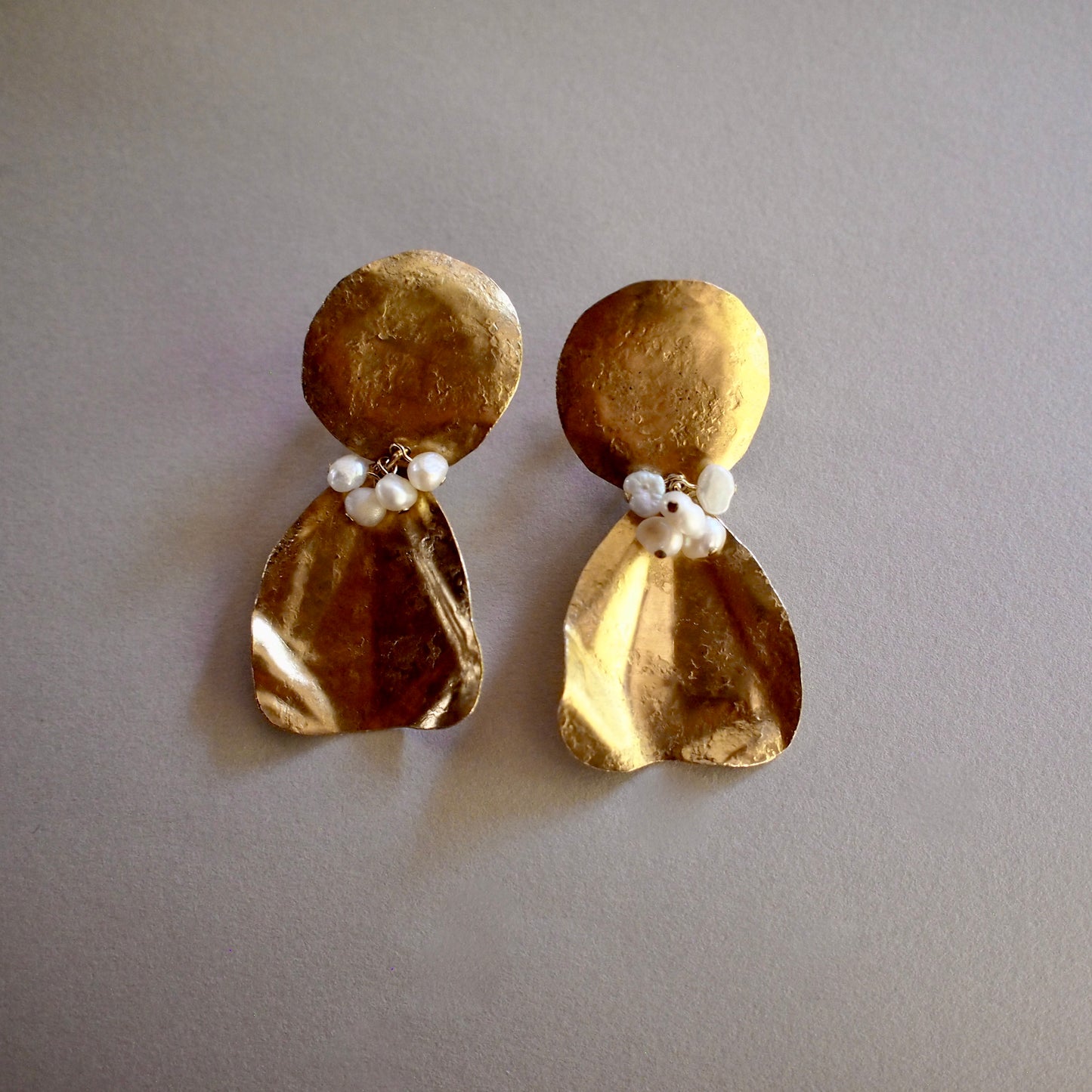【FUSION】_ PETAL / PIERCE/EARRING_ moon petal
