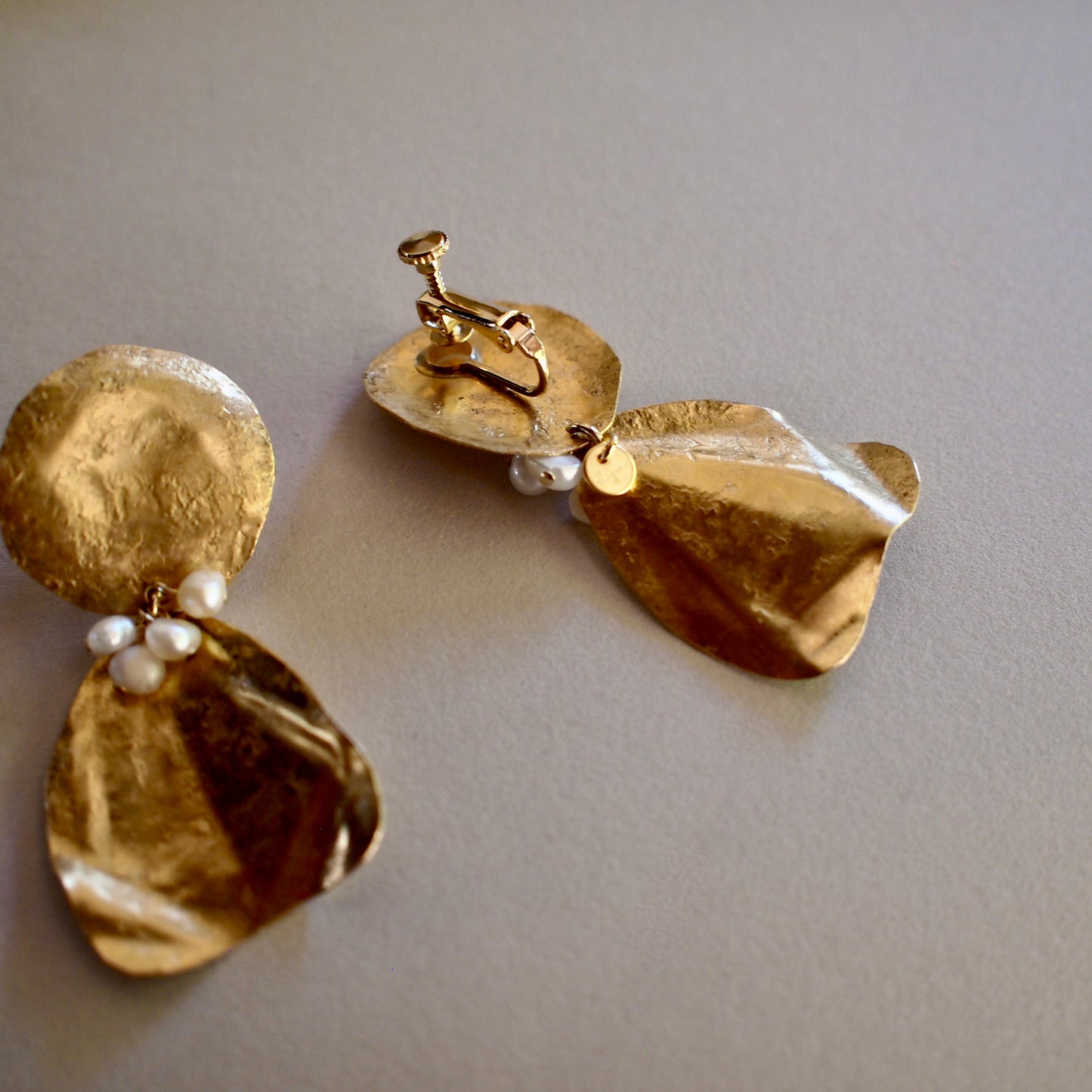 【FUSION】_ PETAL / PIERCE/EARRING_ moon petal