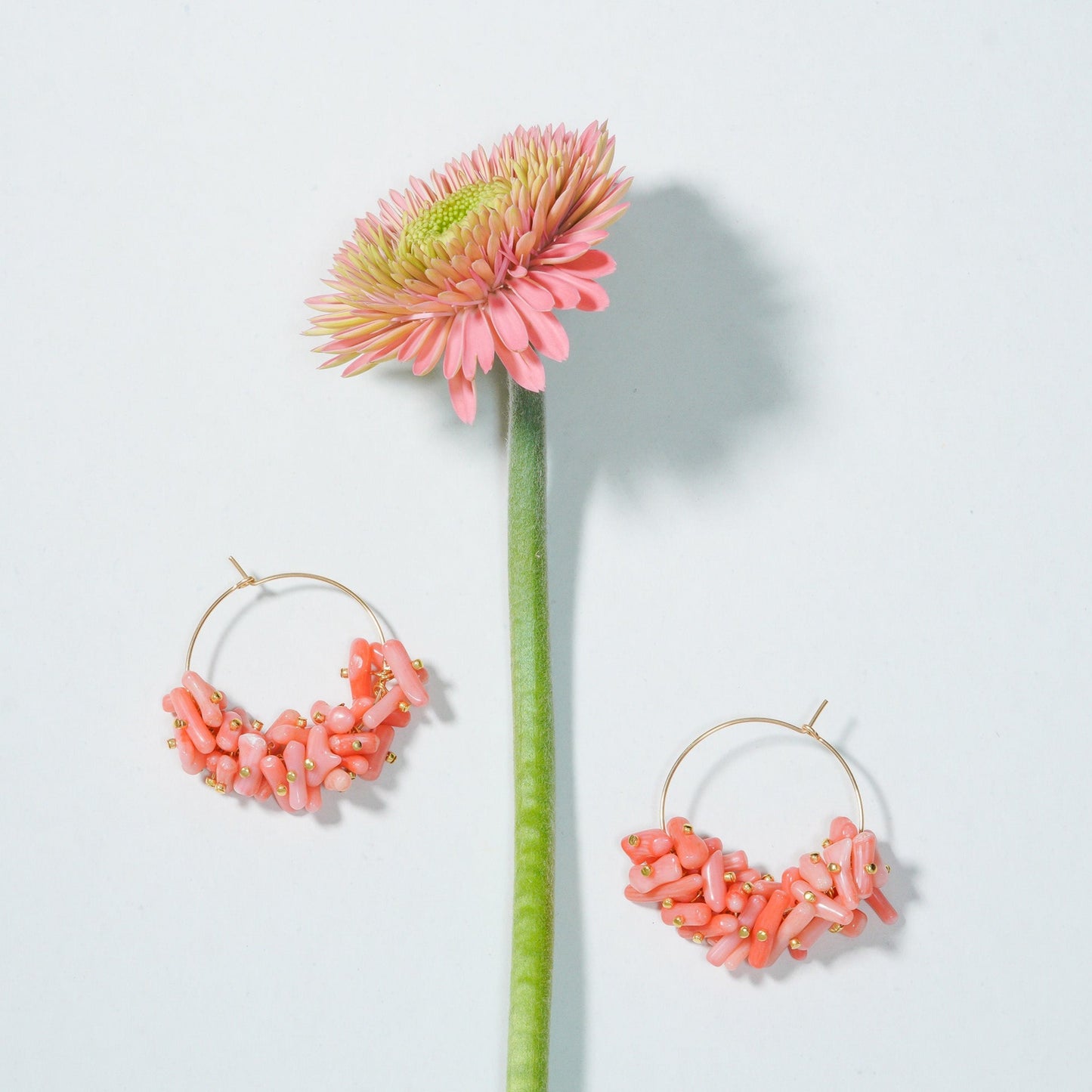 PEBBLY GARDEN HOOP PIERCE