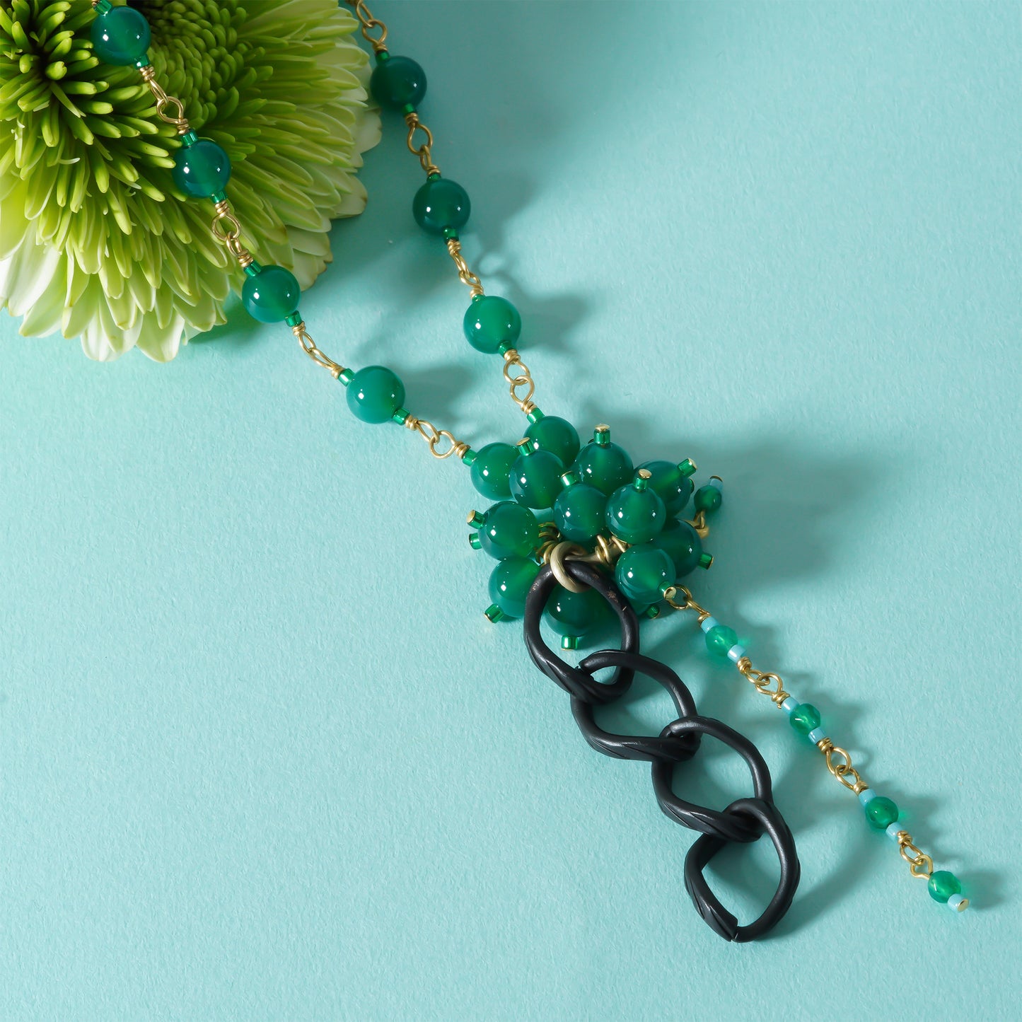 PEBBLY GARDEN PENDANT NECKLACE